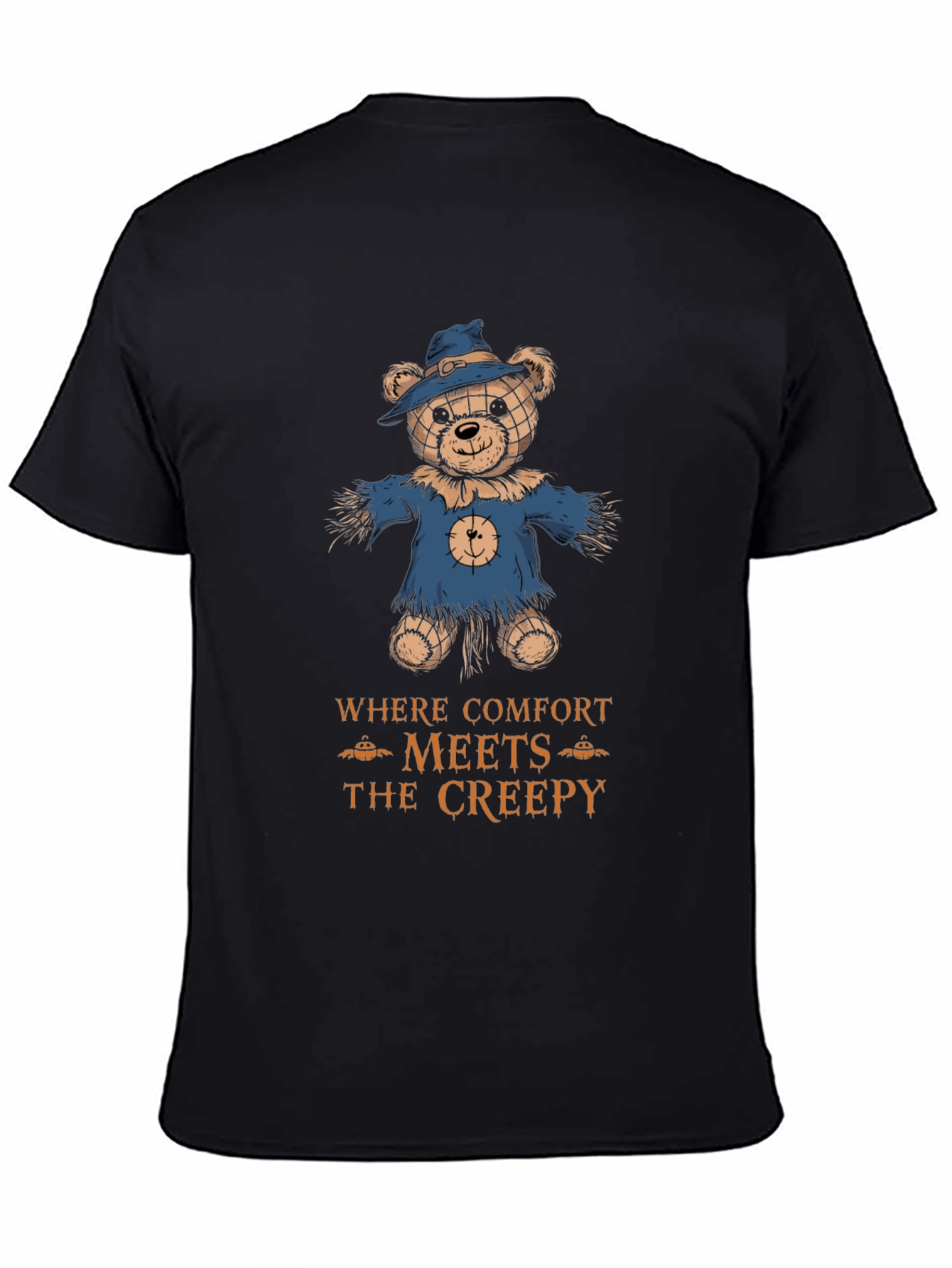 Comfort Meets Creepy Scarecrow Bear T-Shirt