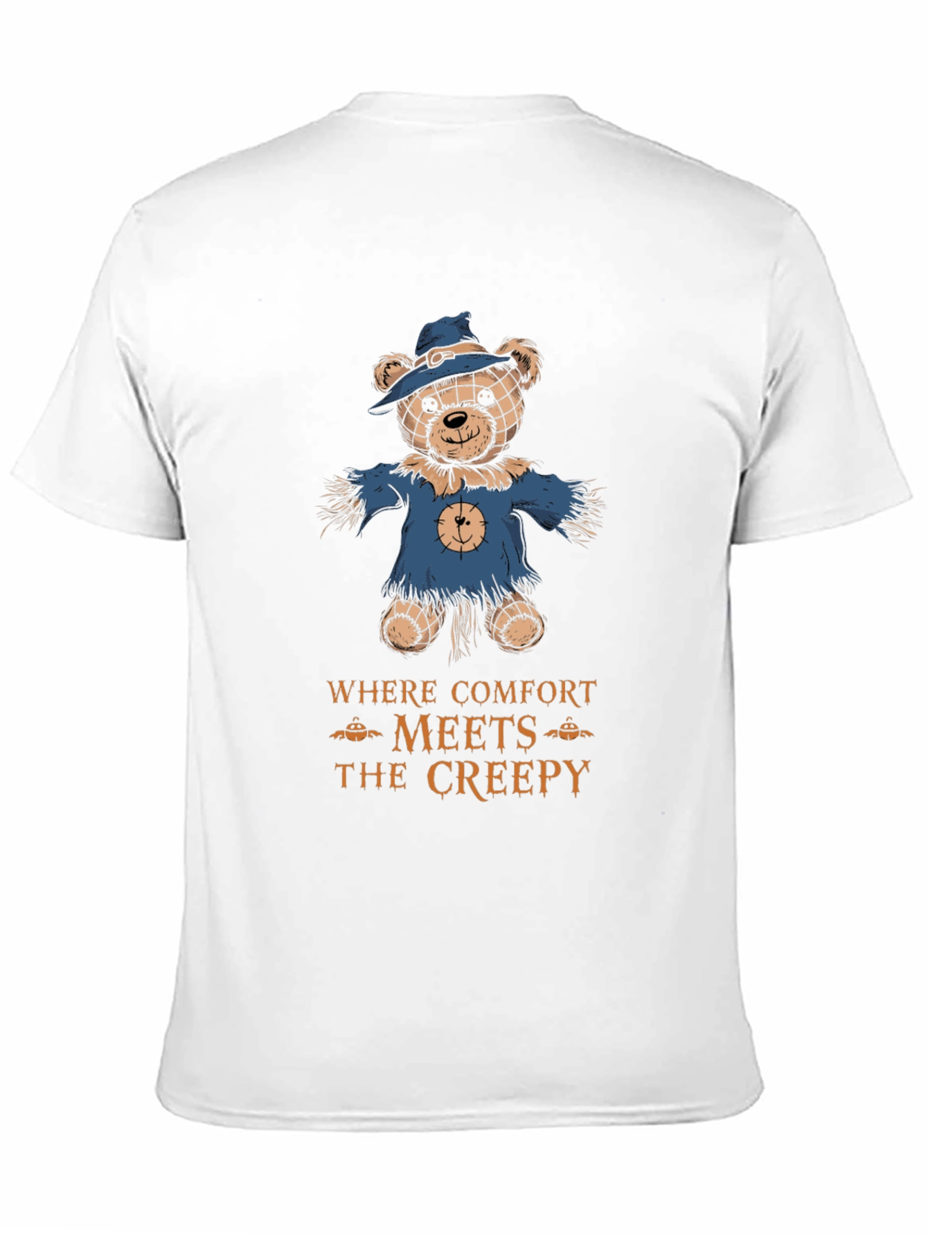 Comfort Meets Creepy Scarecrow Bear T-Shirt