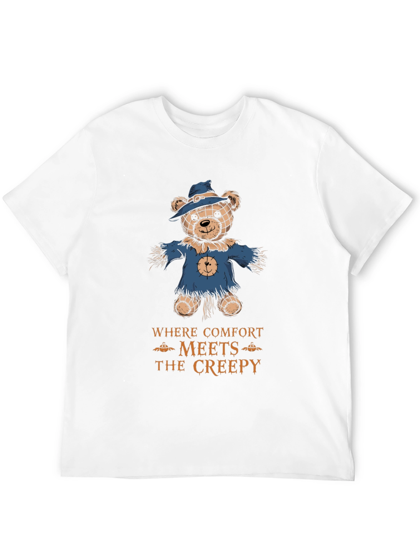 Comfort Meets Creepy Scarecrow Bear T-Shirt
