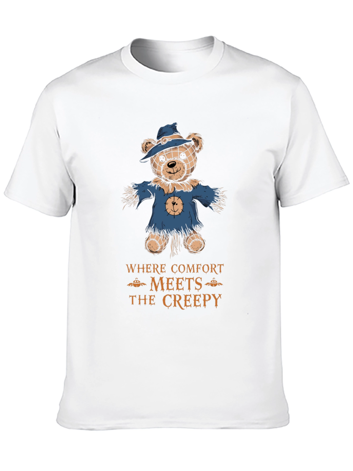Comfort Meets Creepy Scarecrow Bear T-Shirt
