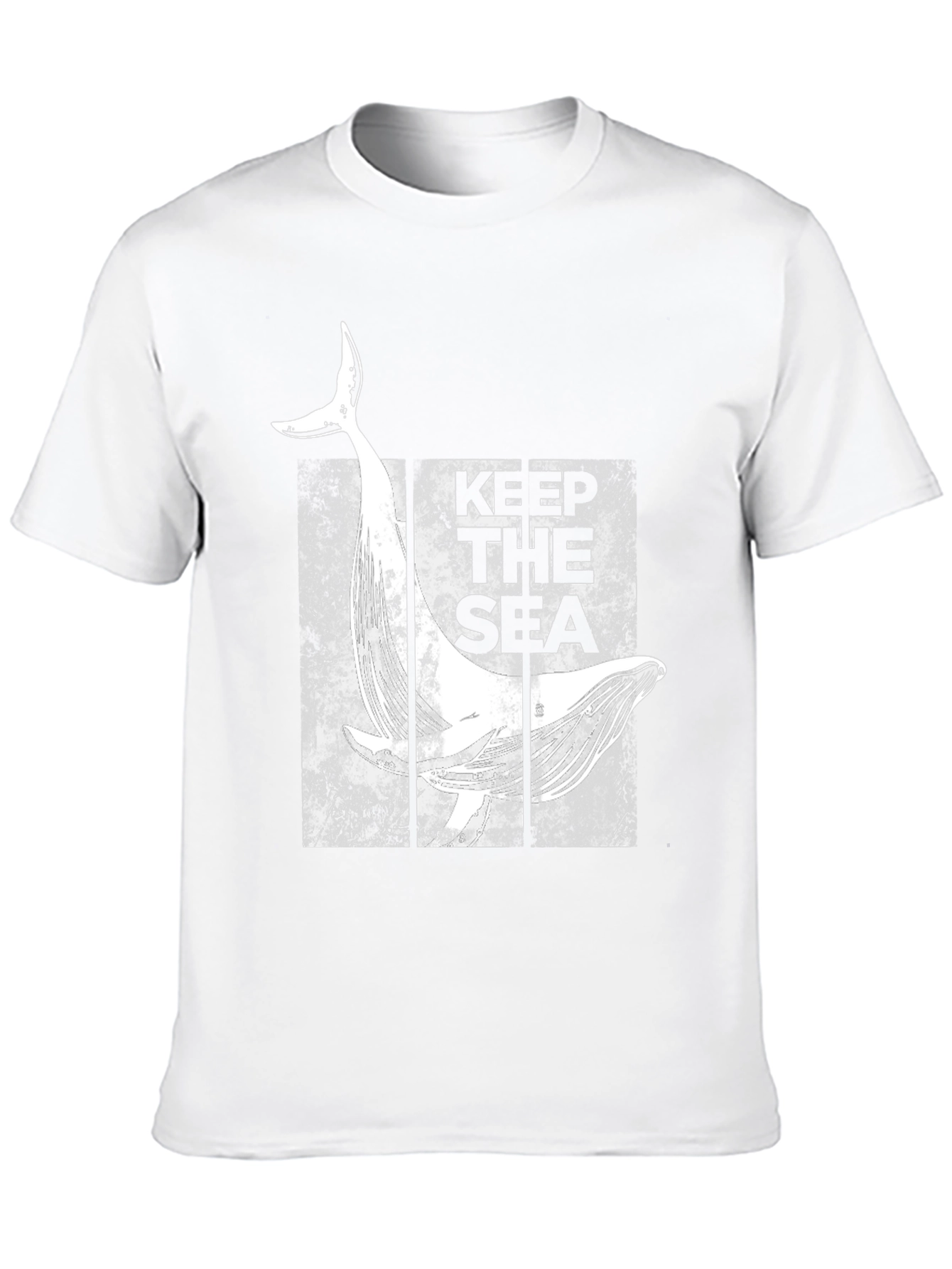 Keep The Sea Whale Graphic Black T-Shirt