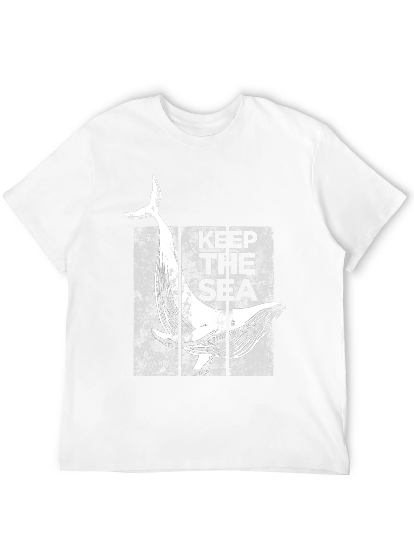 Keep The Sea Whale Graphic Black T-Shirt