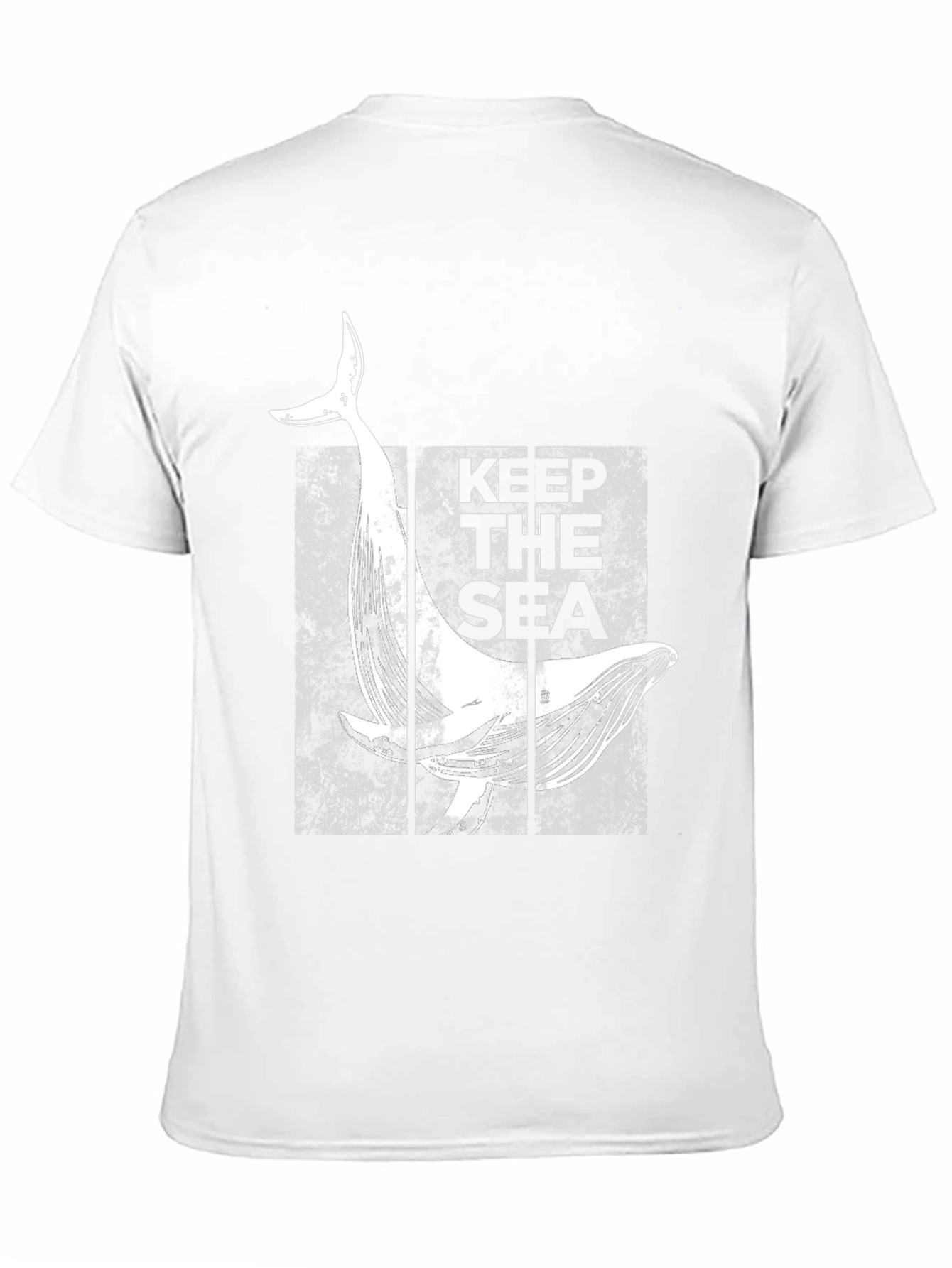 Keep The Sea Whale Graphic Black T-Shirt