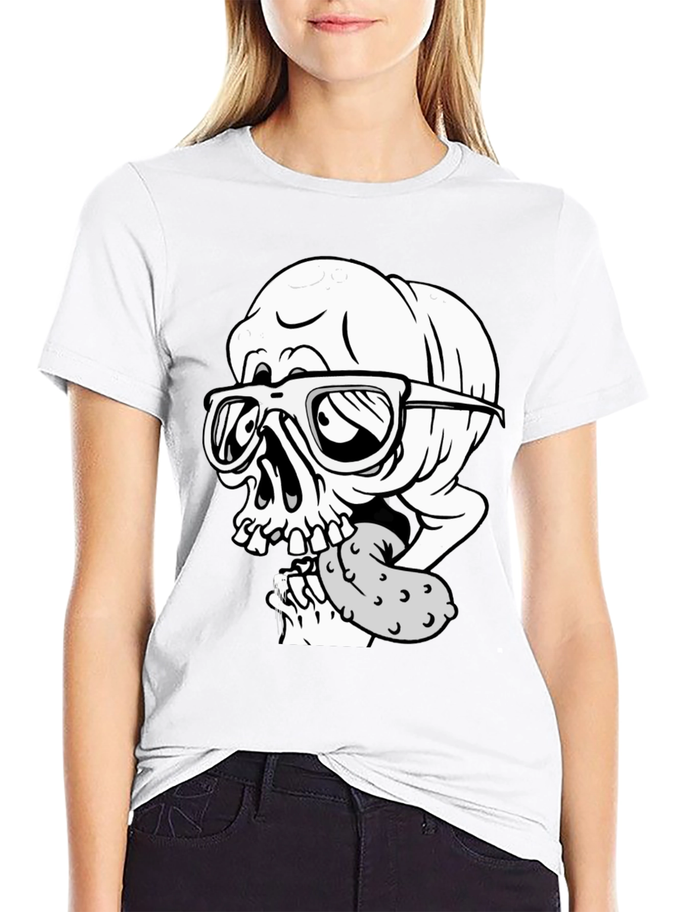 Skull with Pickle Graphic Tee