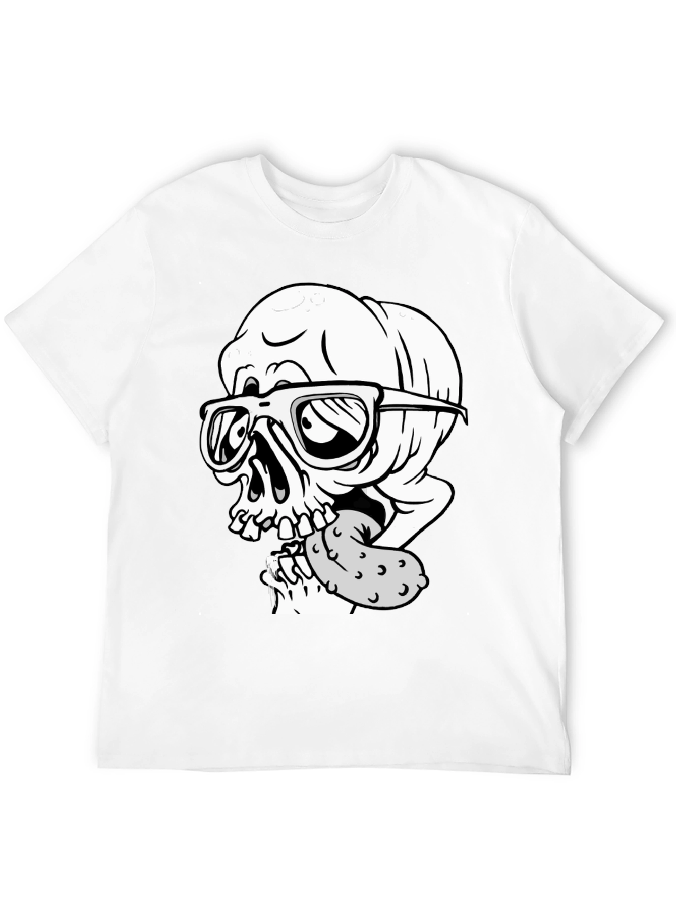 Skull with Pickle Graphic Tee