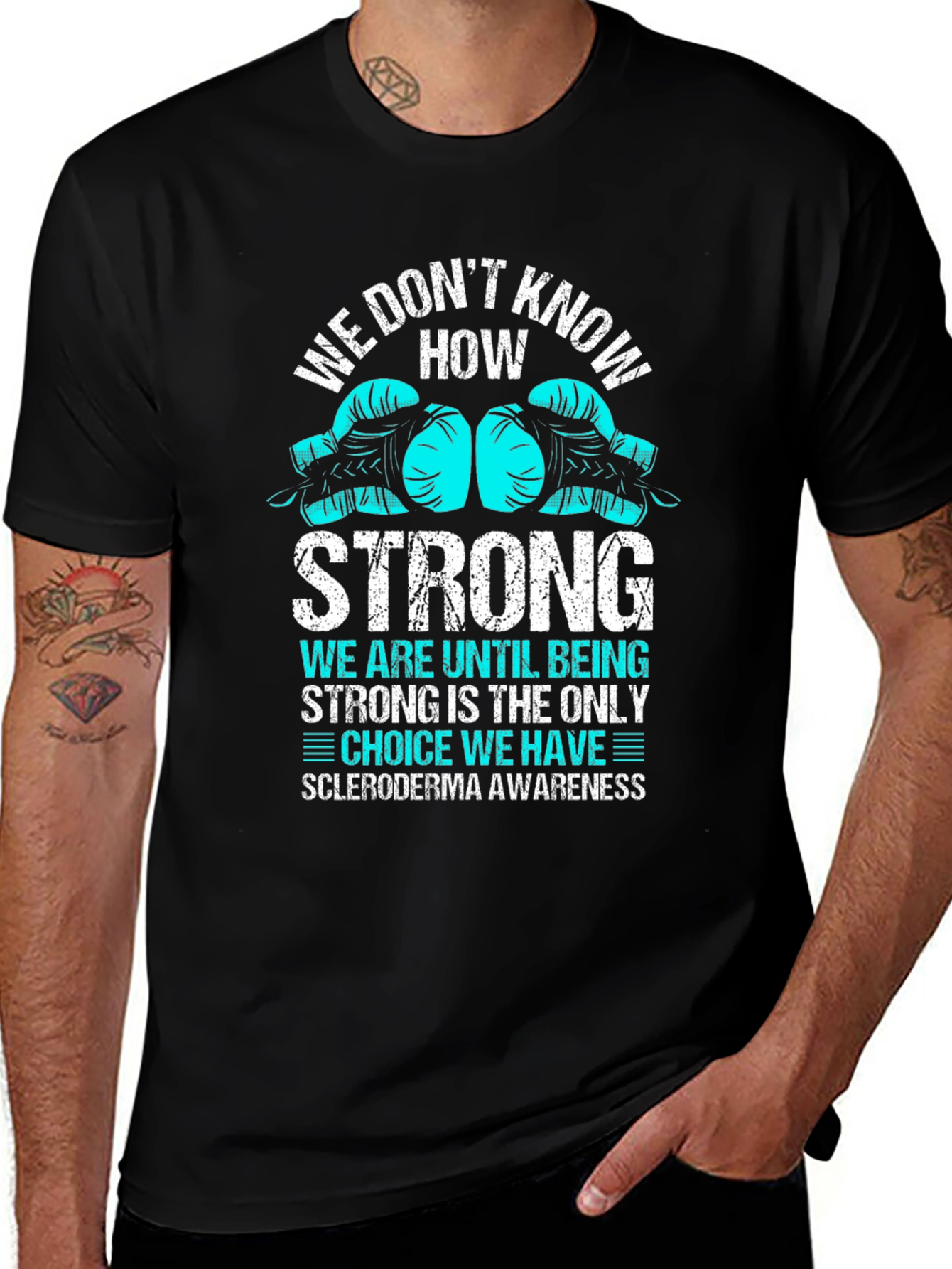Scleroderma Awareness Boxing Glove T-Shirt