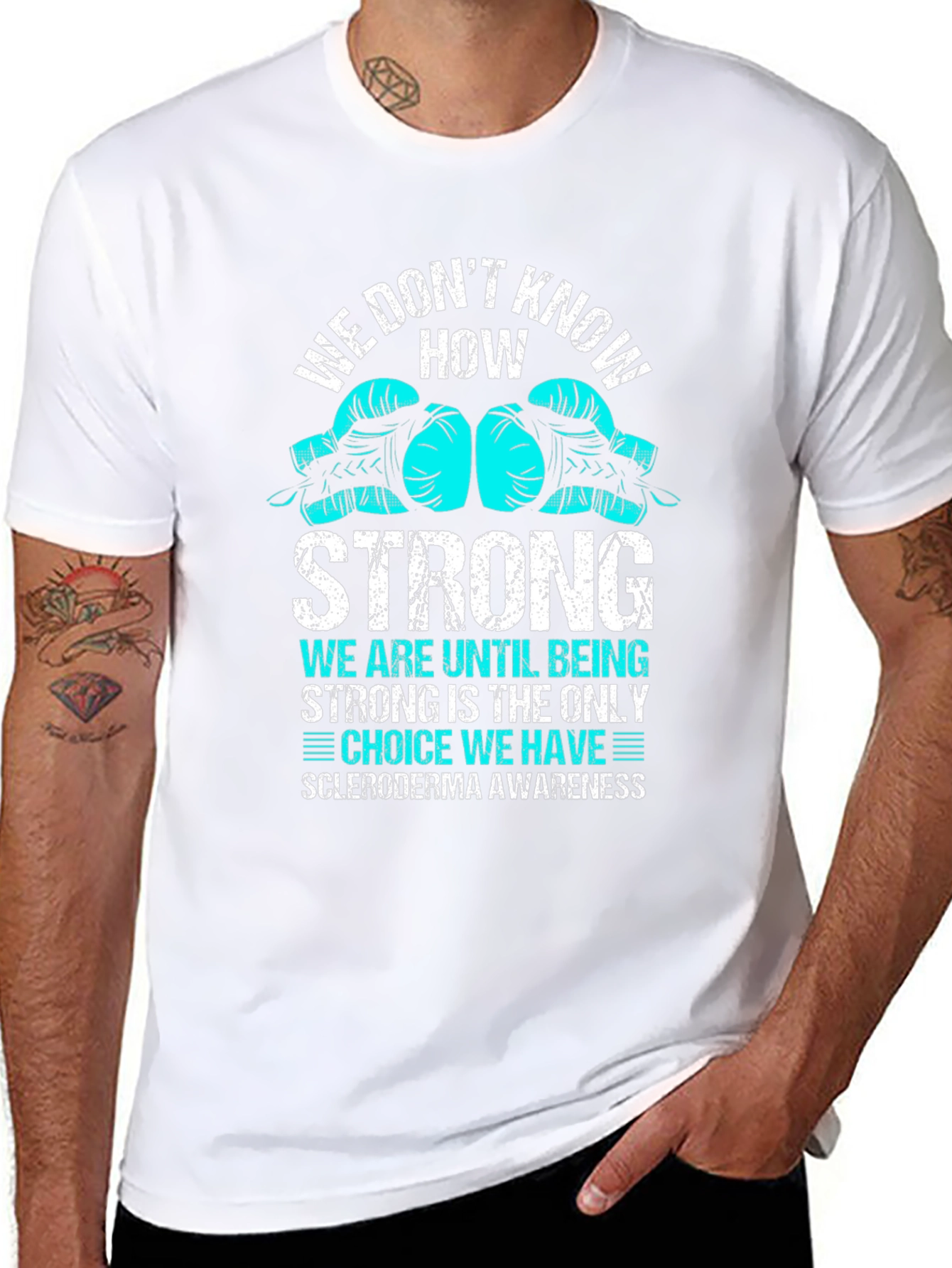 Scleroderma Awareness Boxing Glove T-Shirt