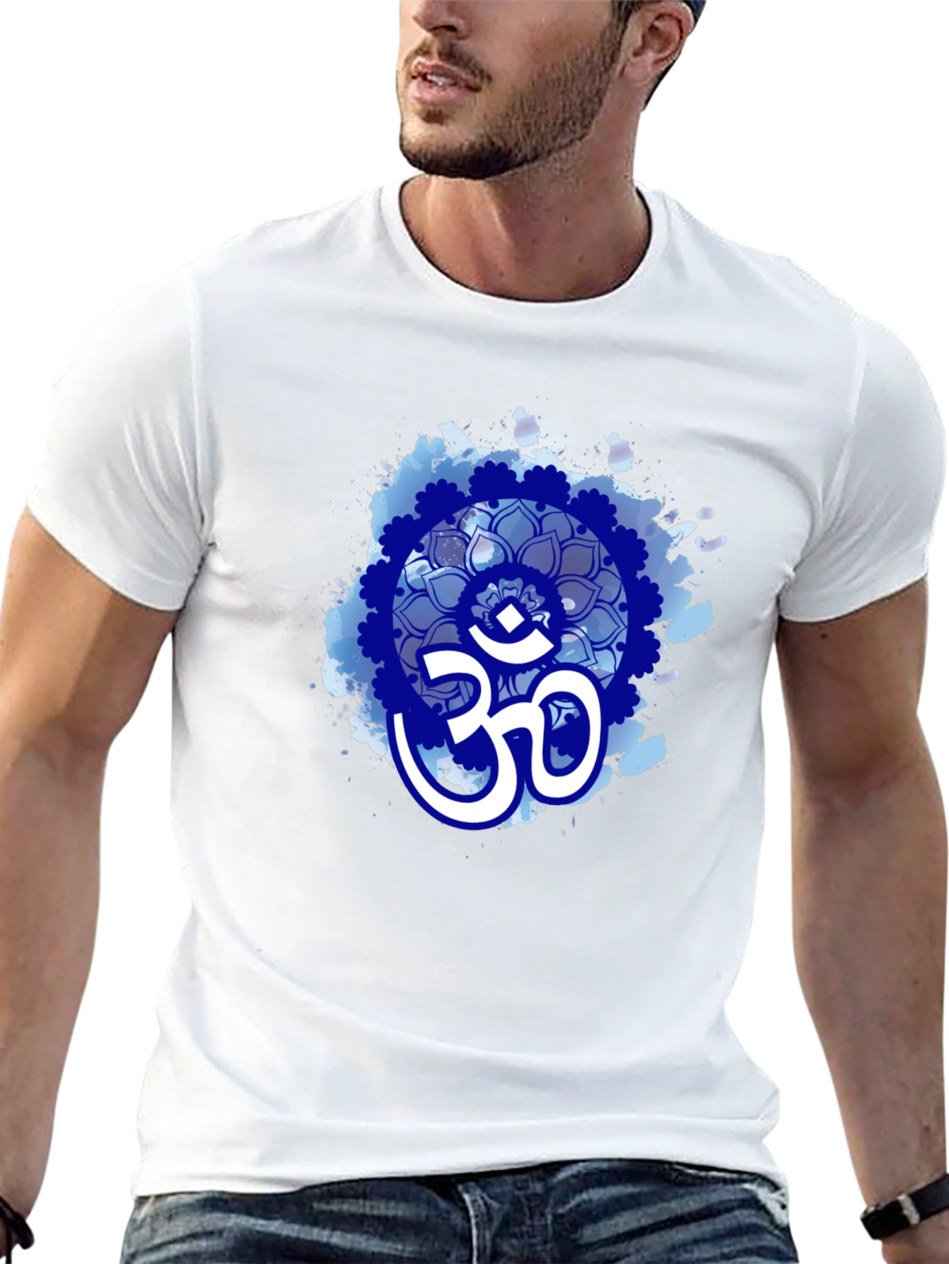 Om Mandala Graphic Black Tee