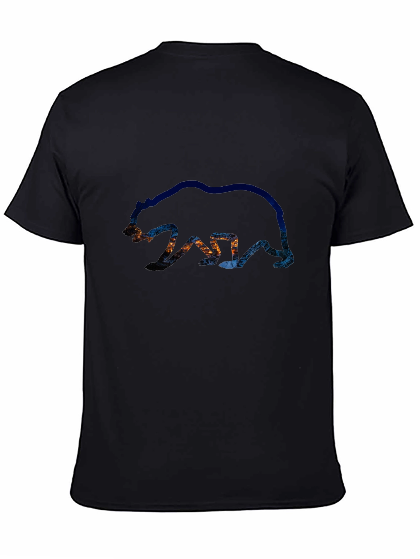 Bear Silhouette Graphic Tee - Nature Inspired Design