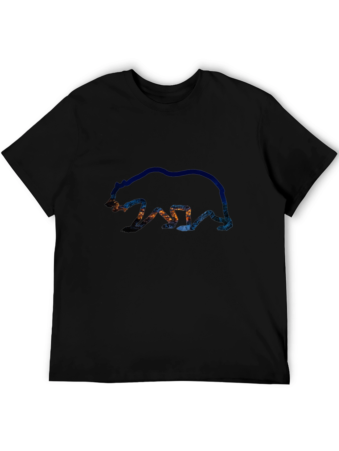 Bear Silhouette Graphic Tee - Nature Inspired Design