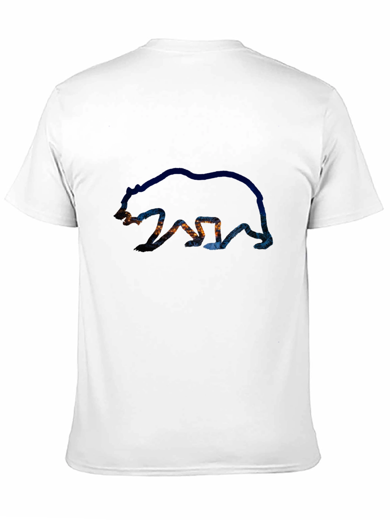 Bear Silhouette Graphic Tee - Nature Inspired Design