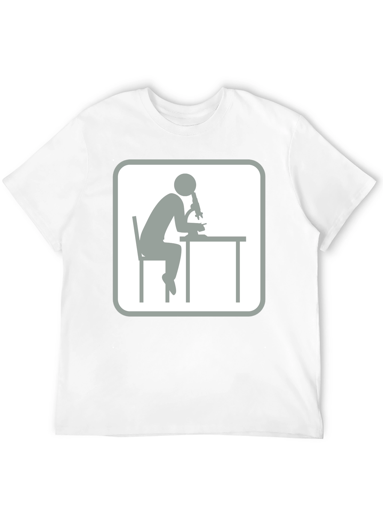 Scientist Microscope T-Shirt - Black Cotton Tee