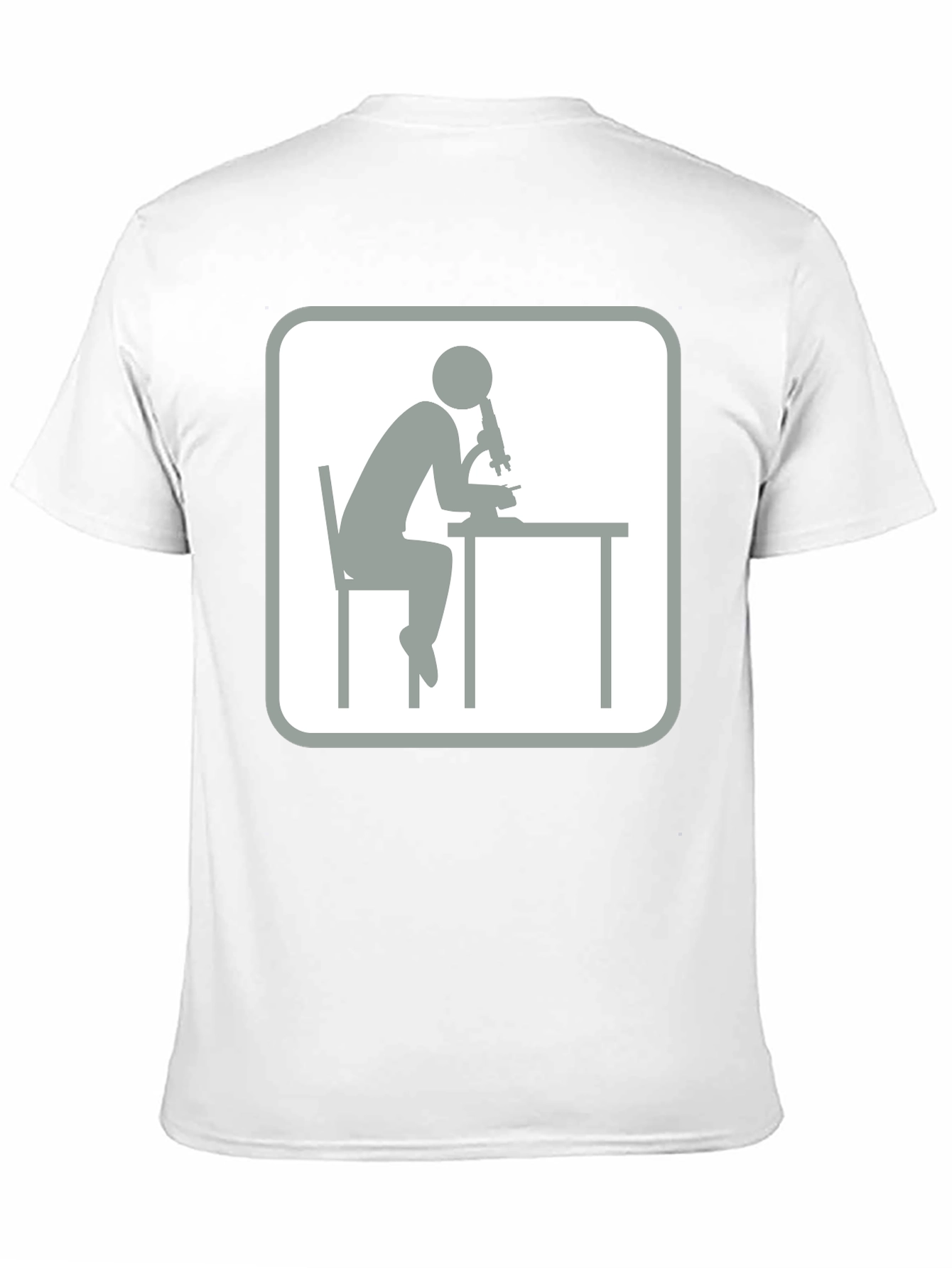 Scientist Microscope T-Shirt - Black Cotton Tee