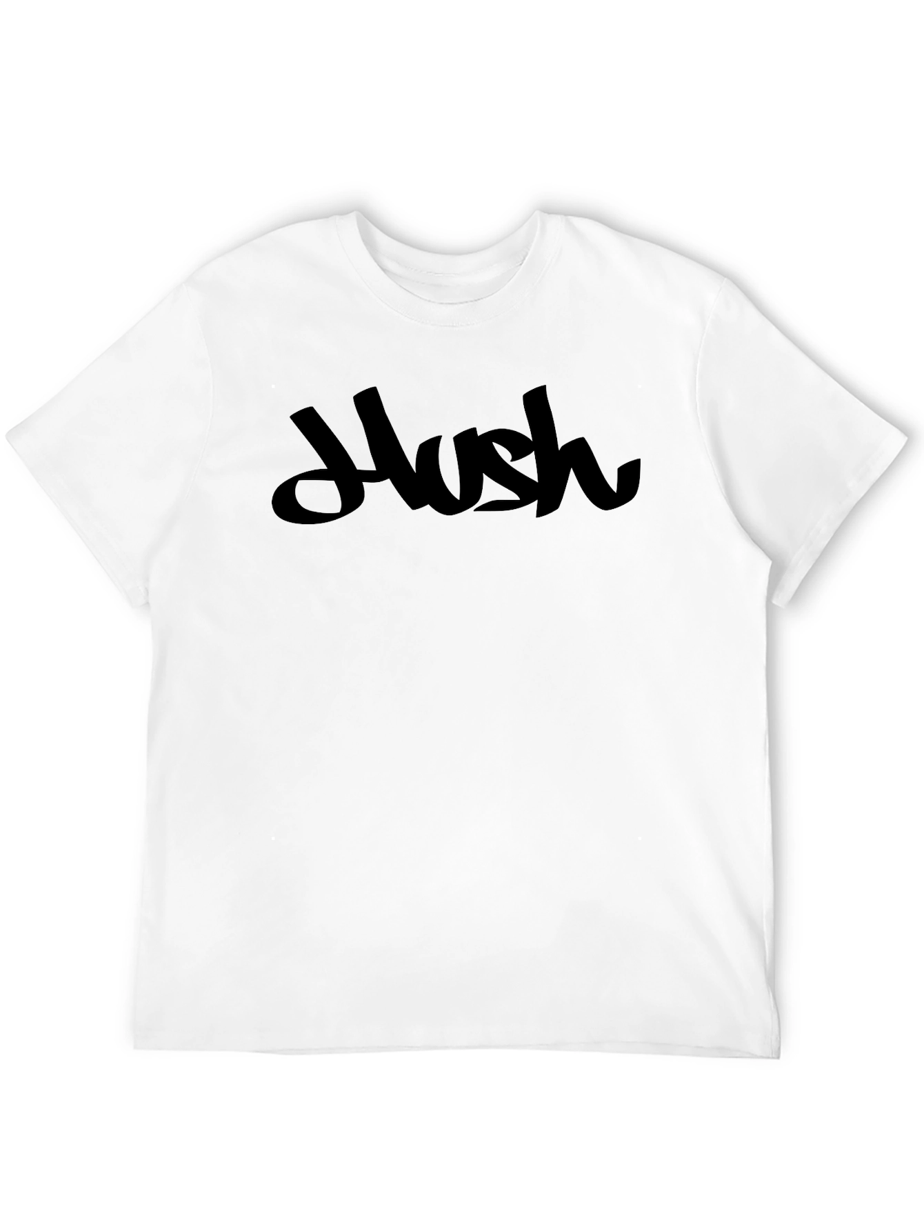 Hush Graphic Tee - Modern Black T-Shirt