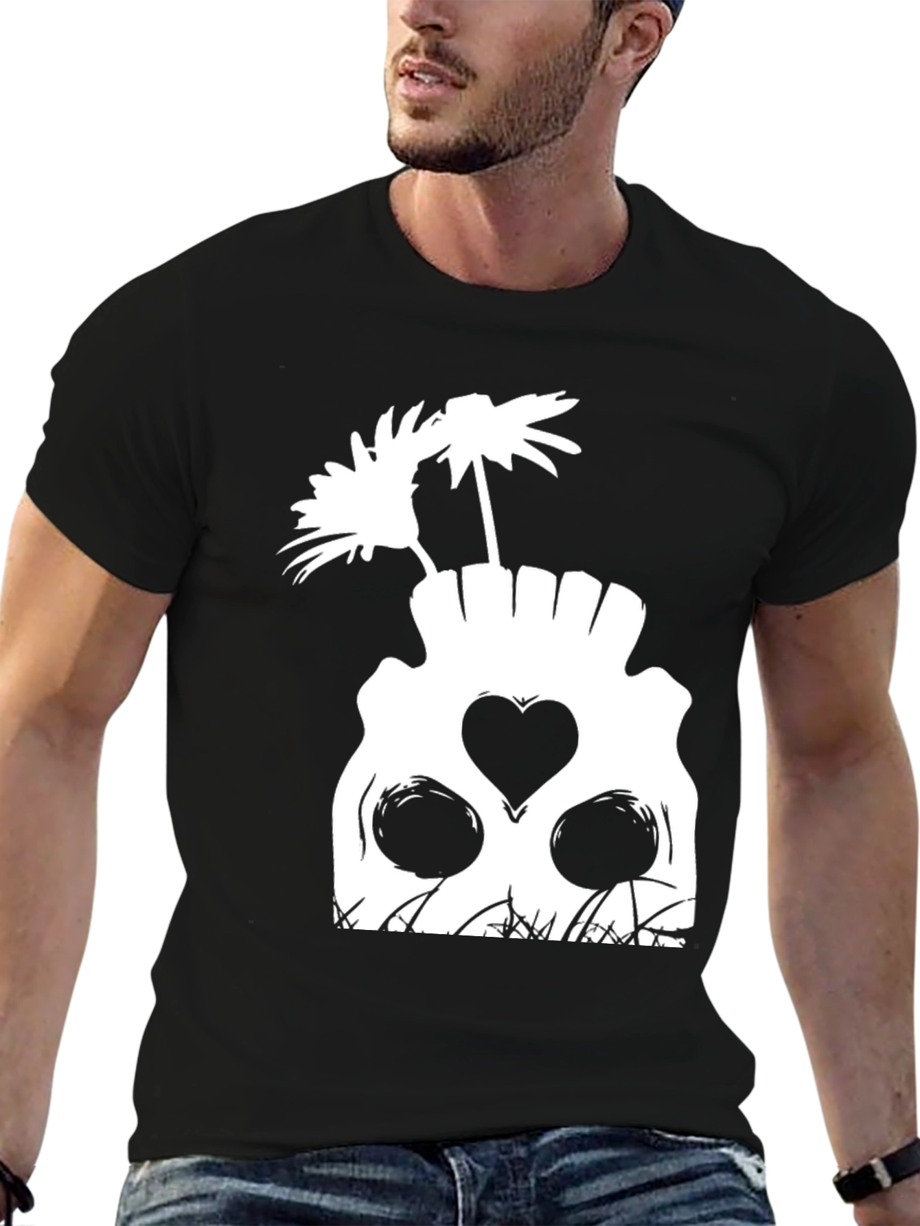 Skull & Flowers Graphic Tee