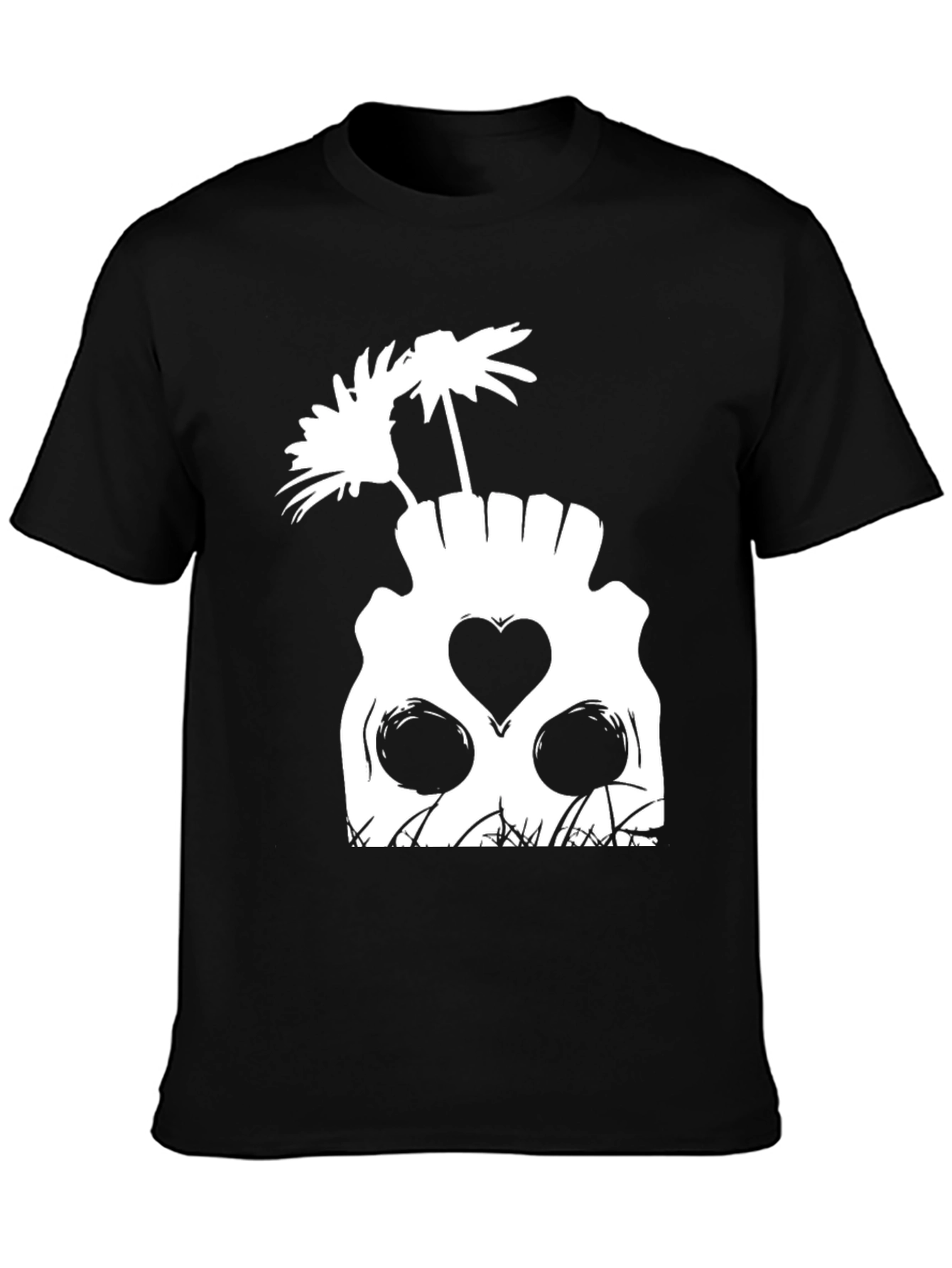 Skull & Flowers Graphic Tee