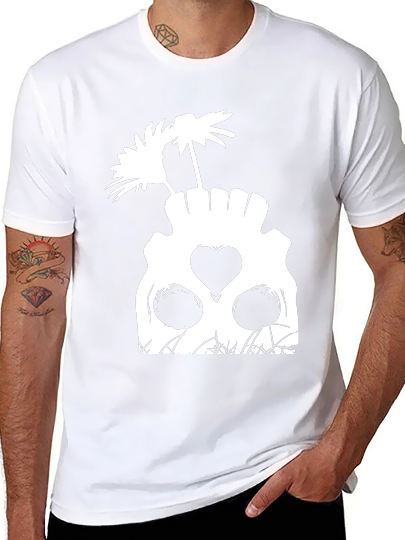 Skull & Flowers Graphic Tee