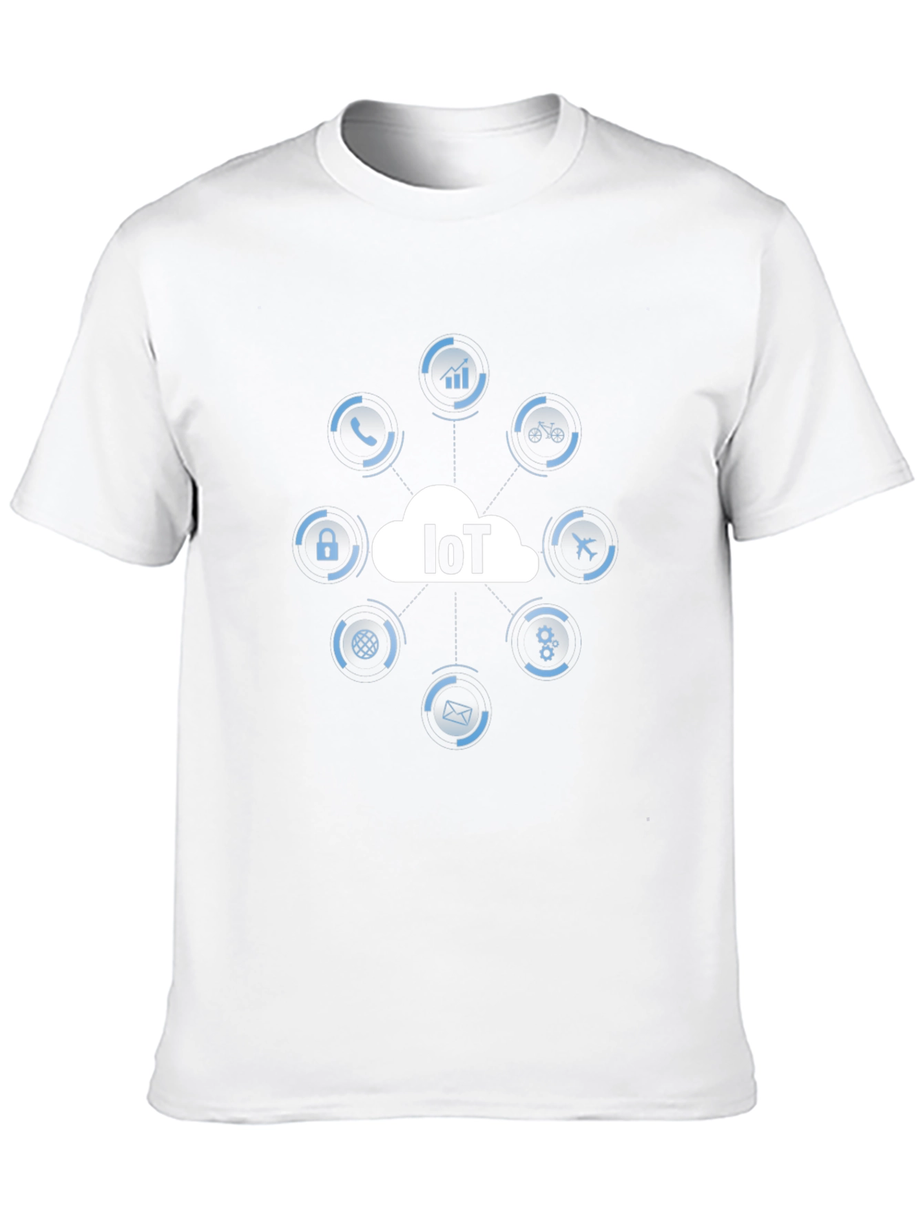 IoT Tech T-Shirt - Black Cotton Graphic Tee