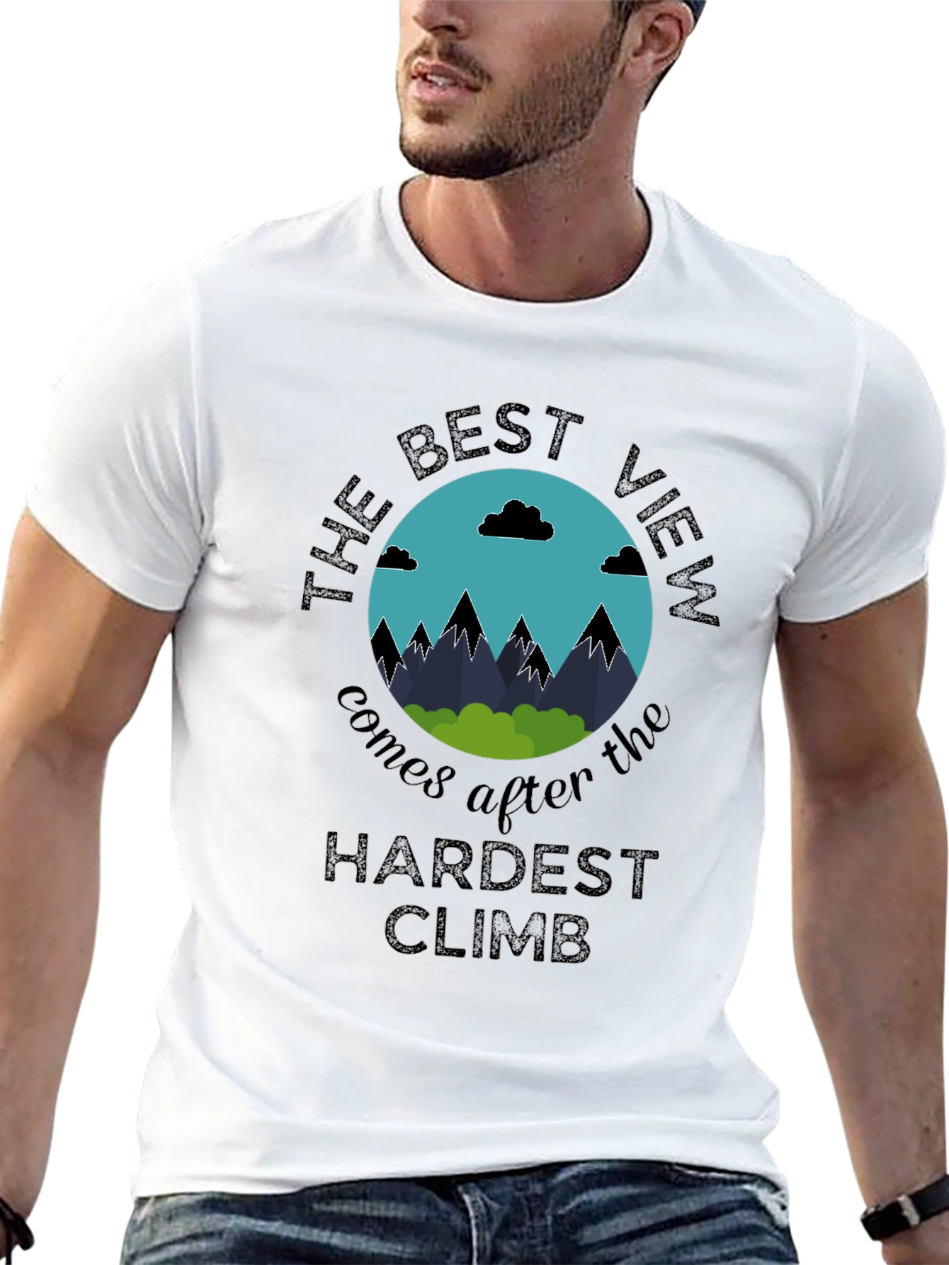 The Best View T-Shirt - Motivational Climbing Shirt