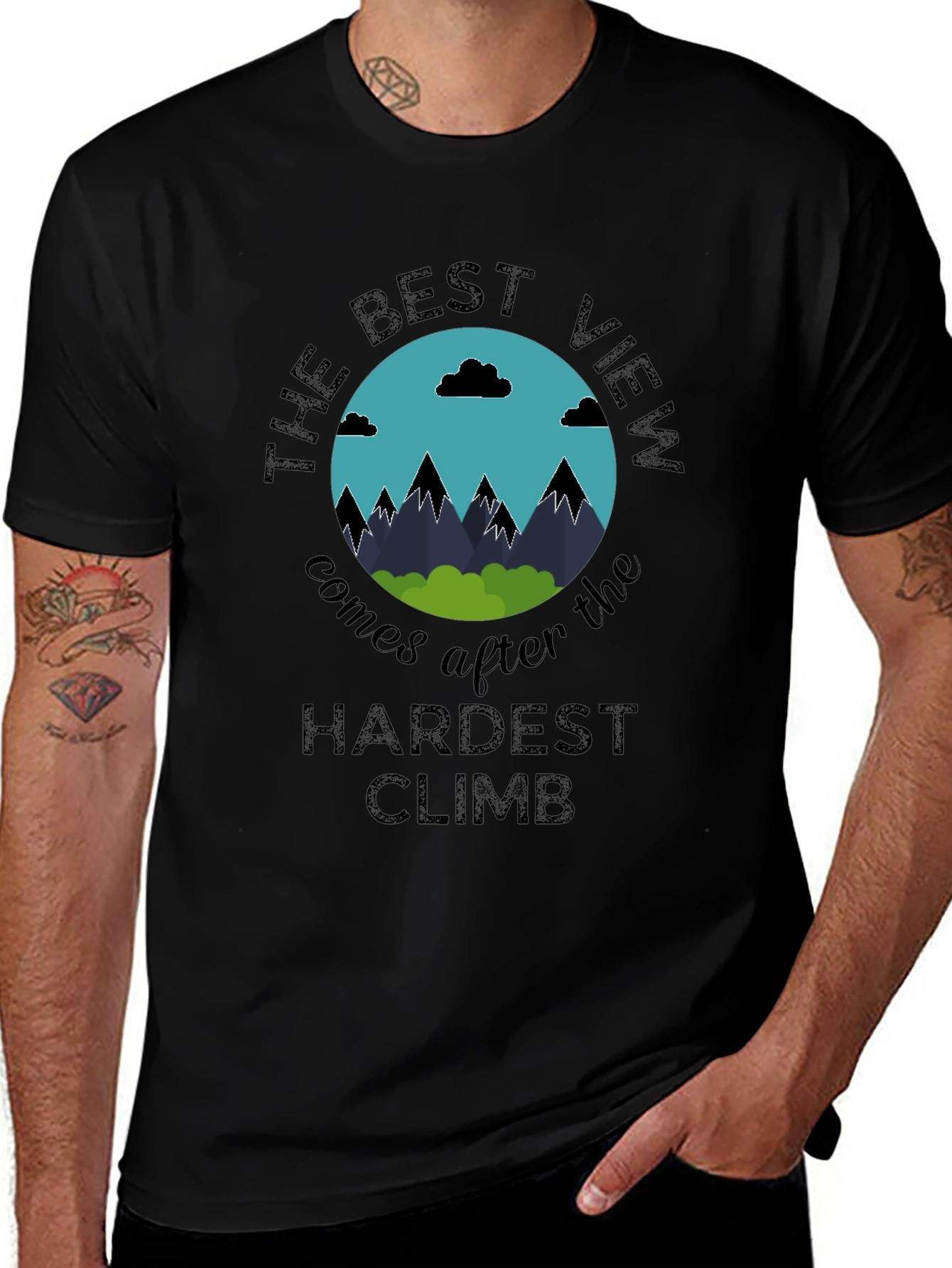 The Best View T-Shirt - Motivational Climbing Shirt