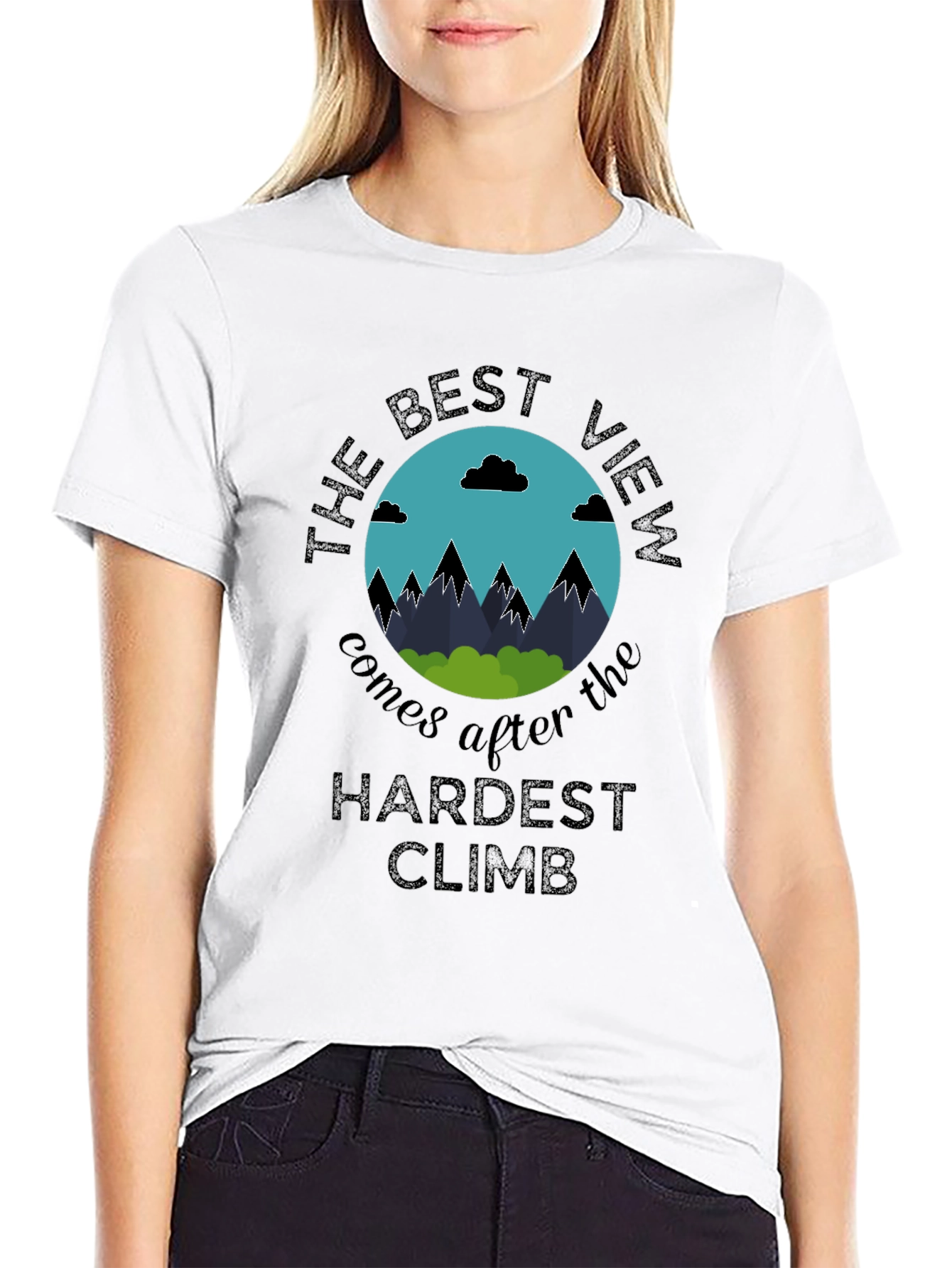 The Best View T-Shirt - Motivational Climbing Shirt