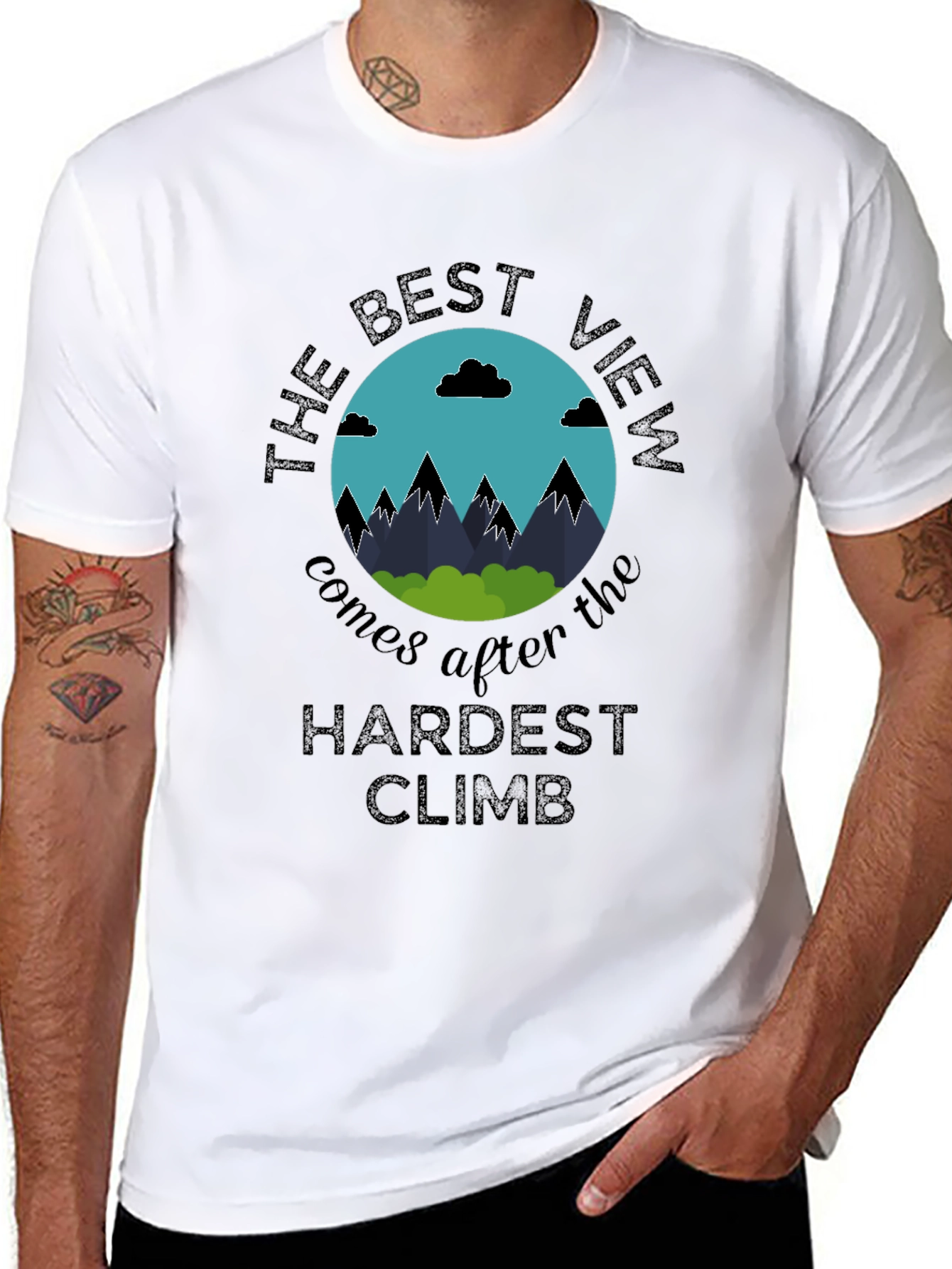 The Best View T-Shirt - Motivational Climbing Shirt
