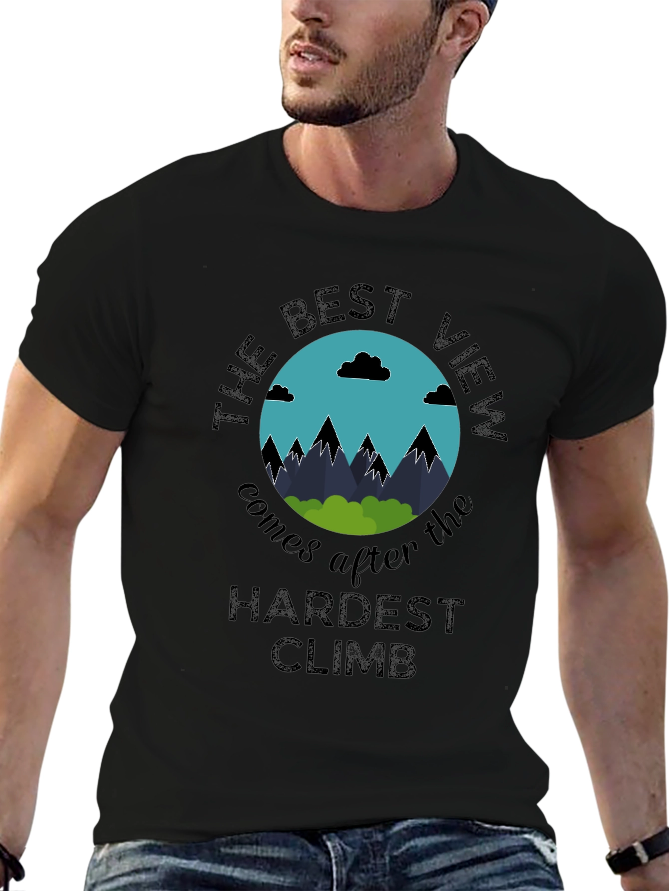 The Best View T-Shirt - Motivational Climbing Shirt