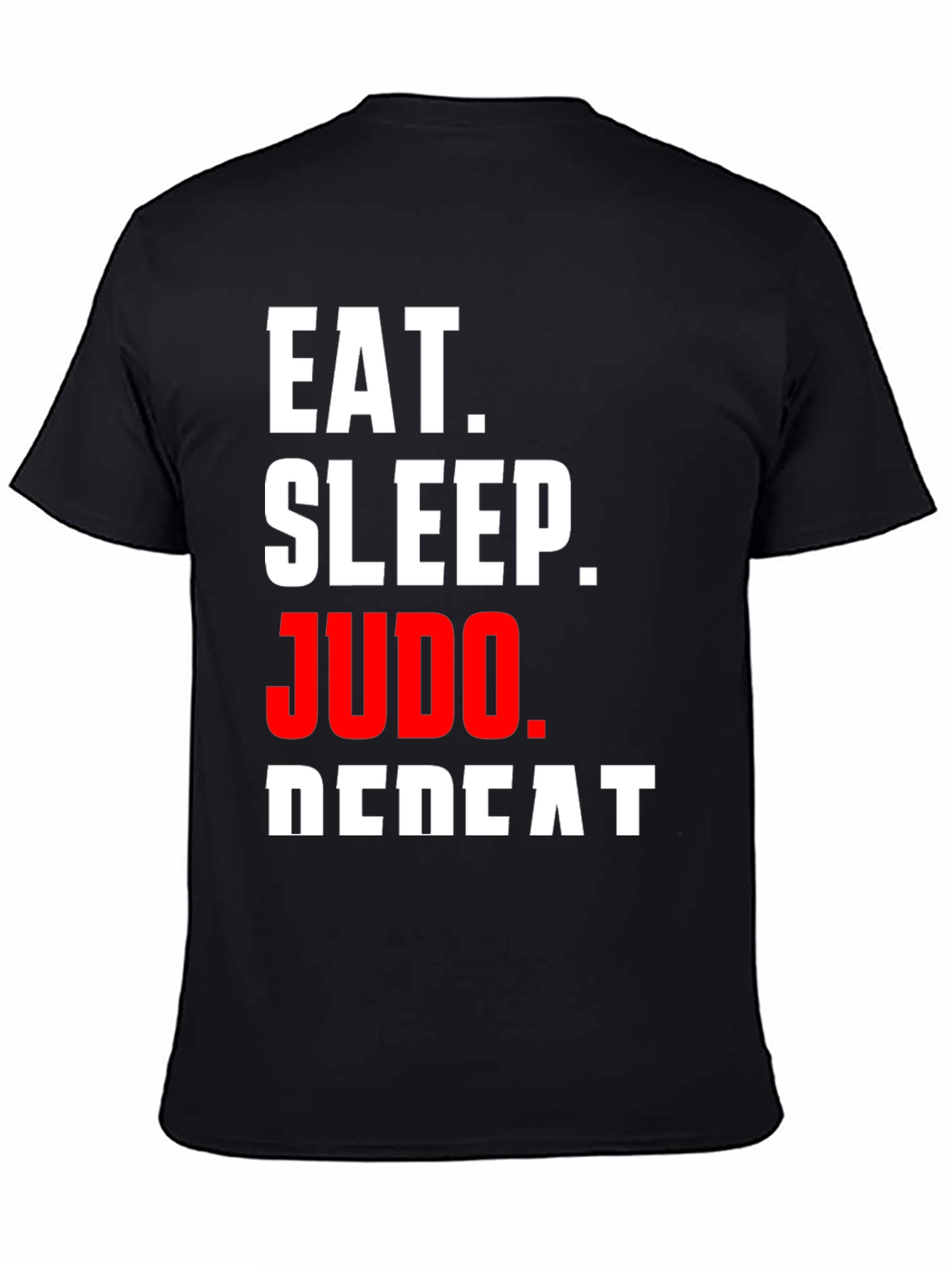 Eat Sleep Judo Repeat Black T-Shirt