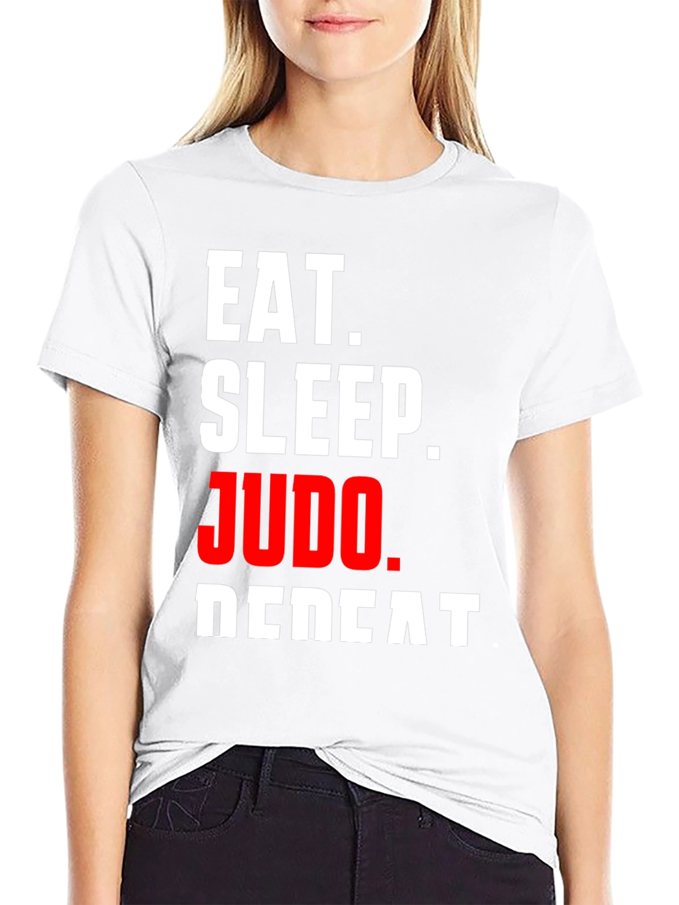 Eat Sleep Judo Repeat Black T-Shirt