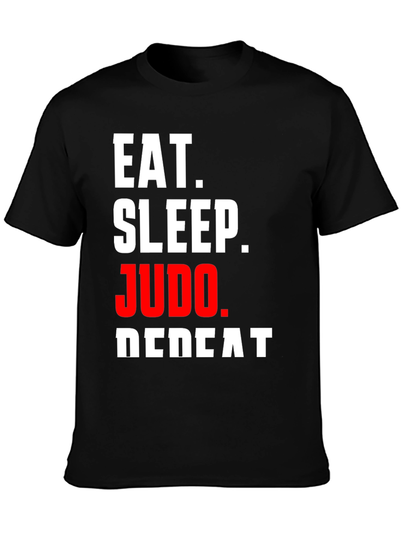 Eat Sleep Judo Repeat Black T-Shirt
