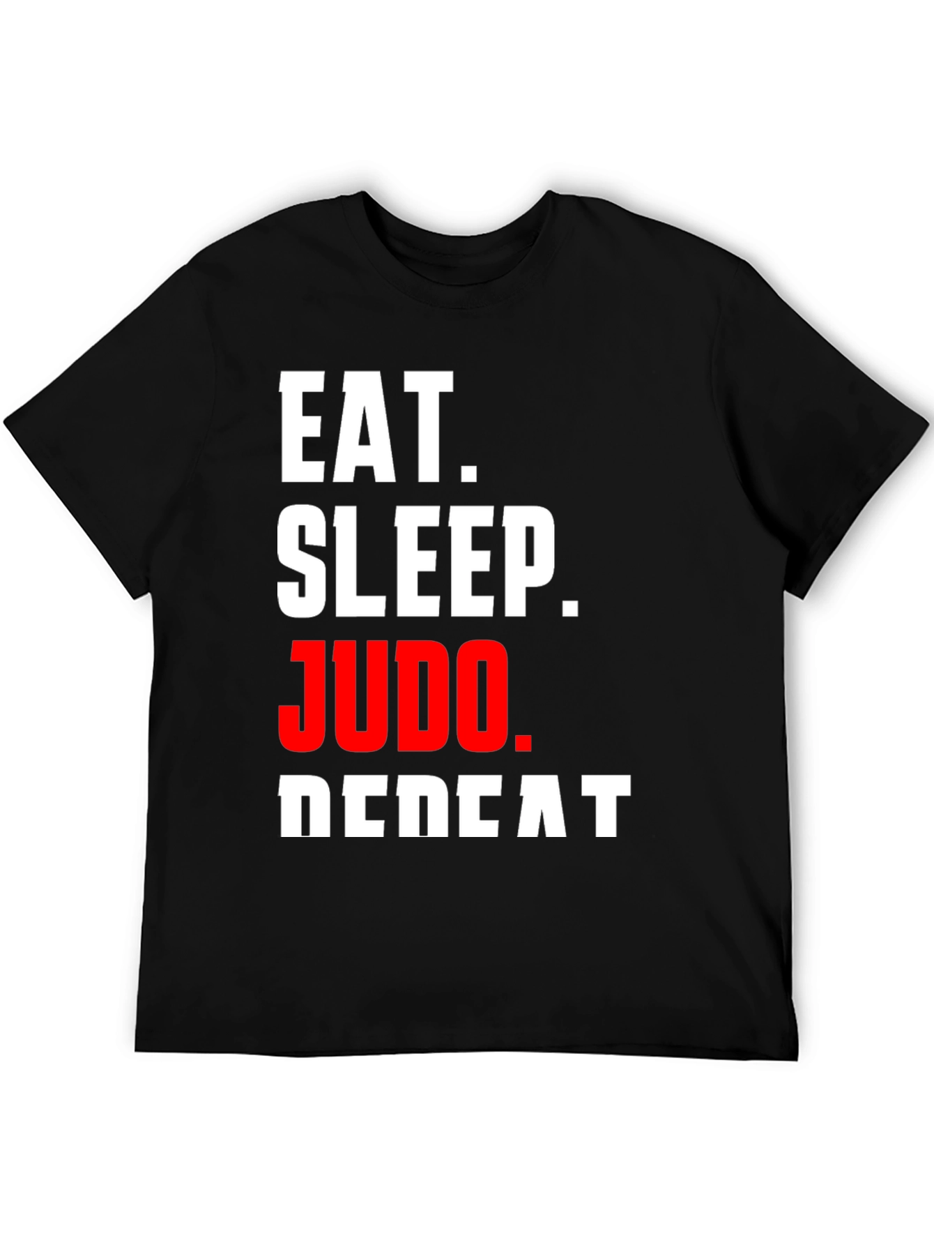 Eat Sleep Judo Repeat Black T-Shirt