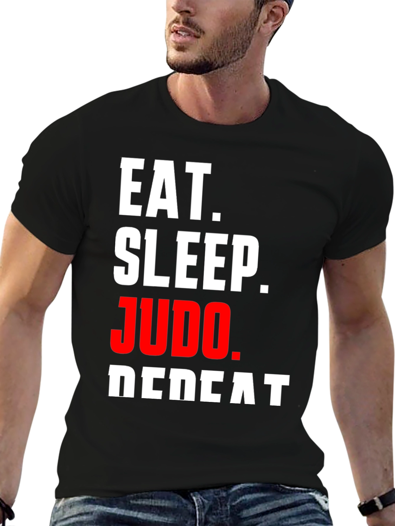 Eat Sleep Judo Repeat Black T-Shirt