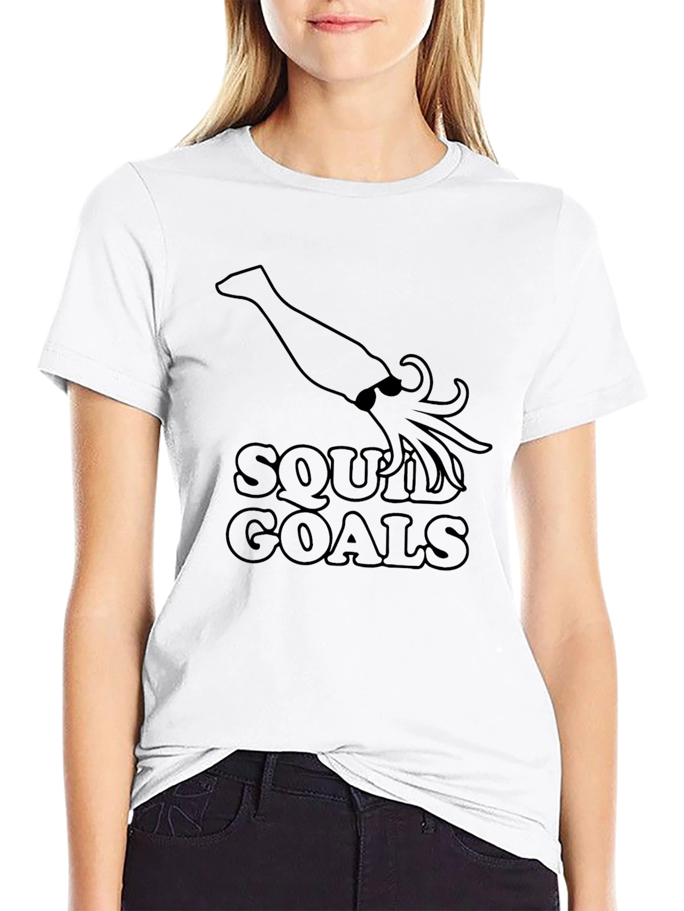 Squid Goals Black T-Shirt