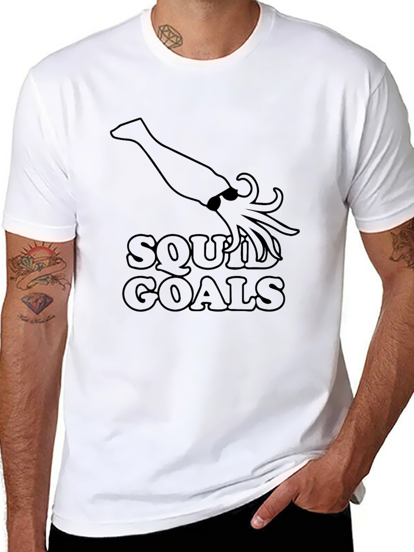 Squid Goals Black T-Shirt