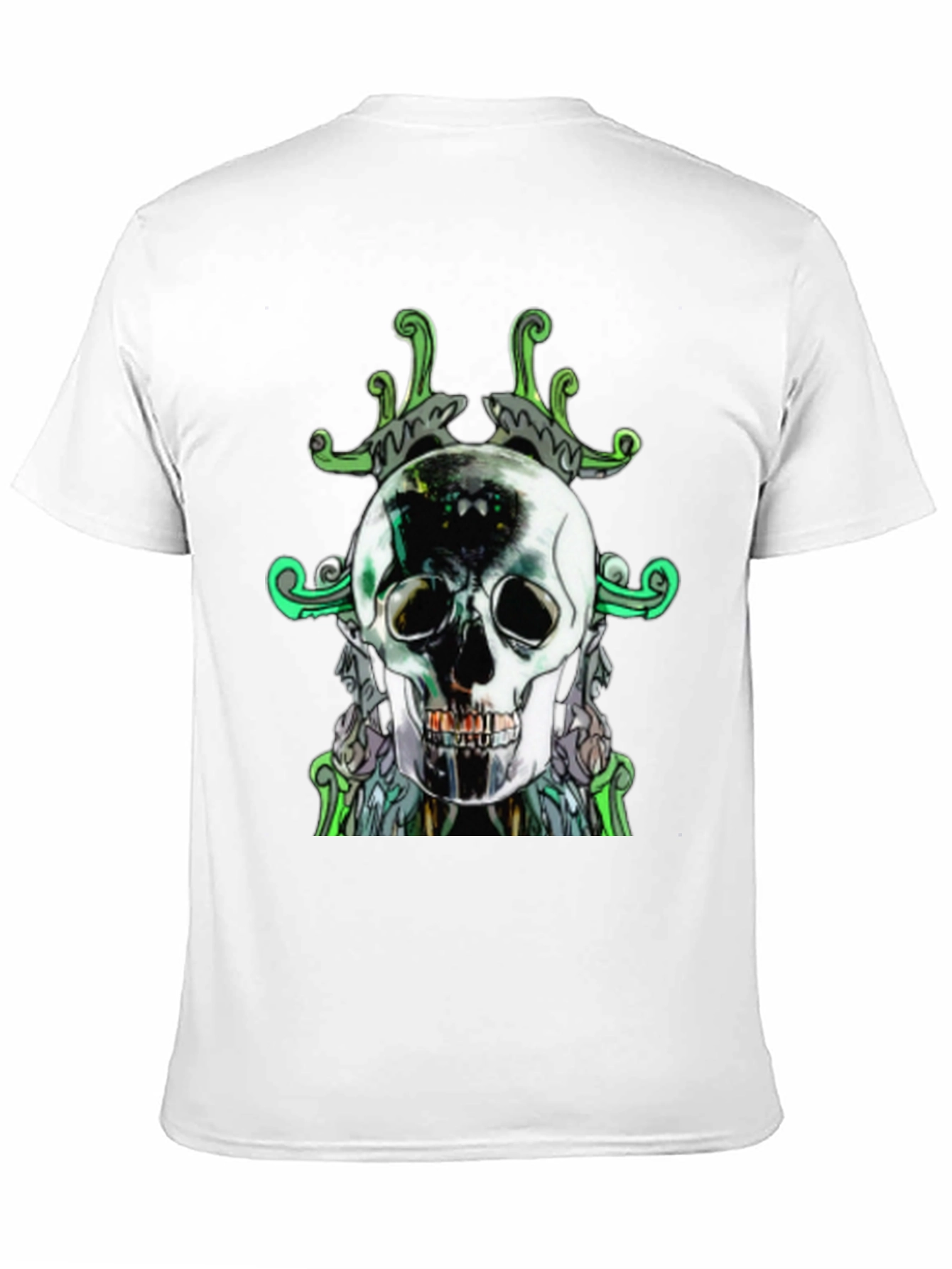 Skull Graphic Print Mens Black T-Shirt