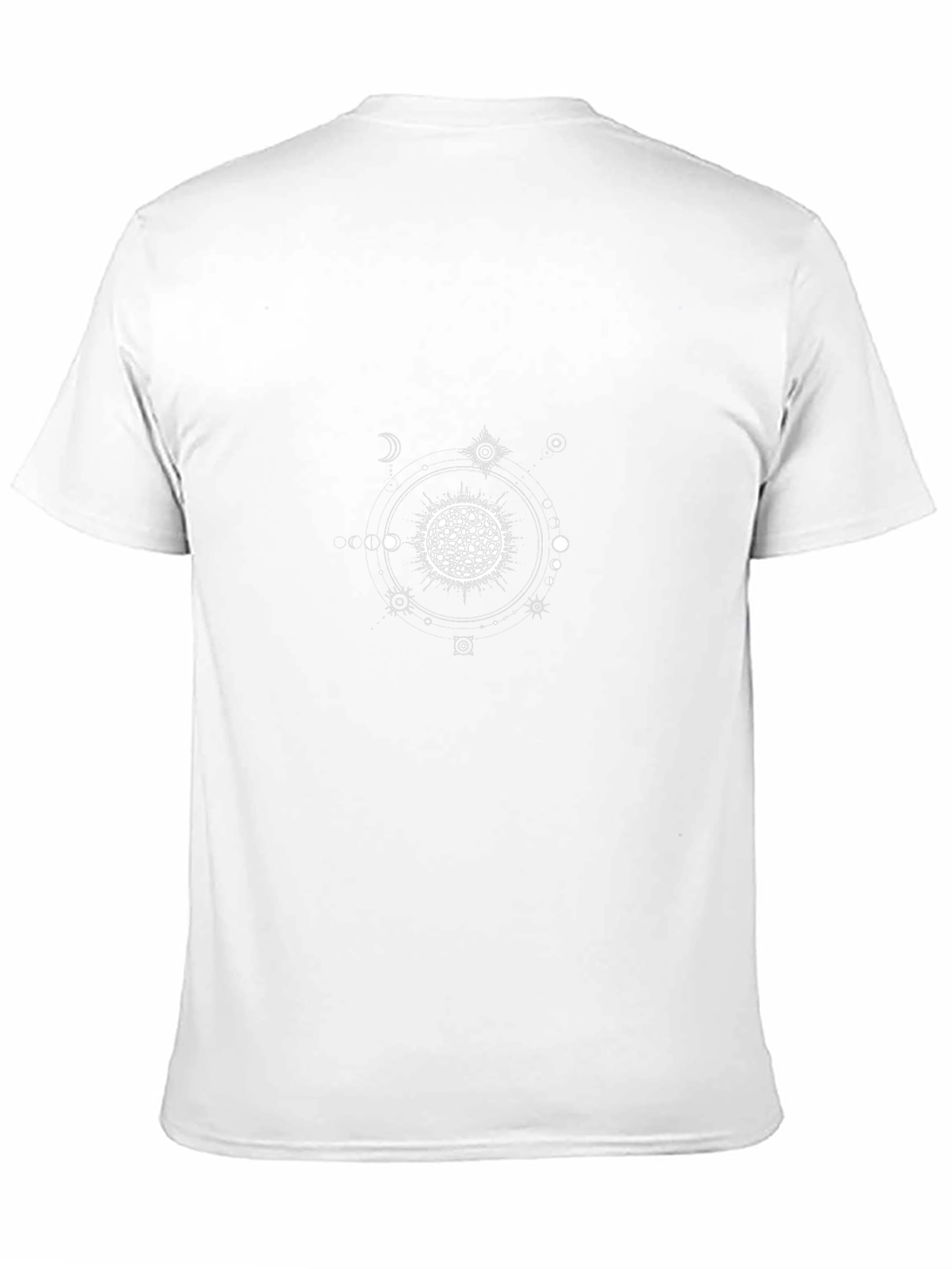 Celestial Graphic Print Black T-Shirt