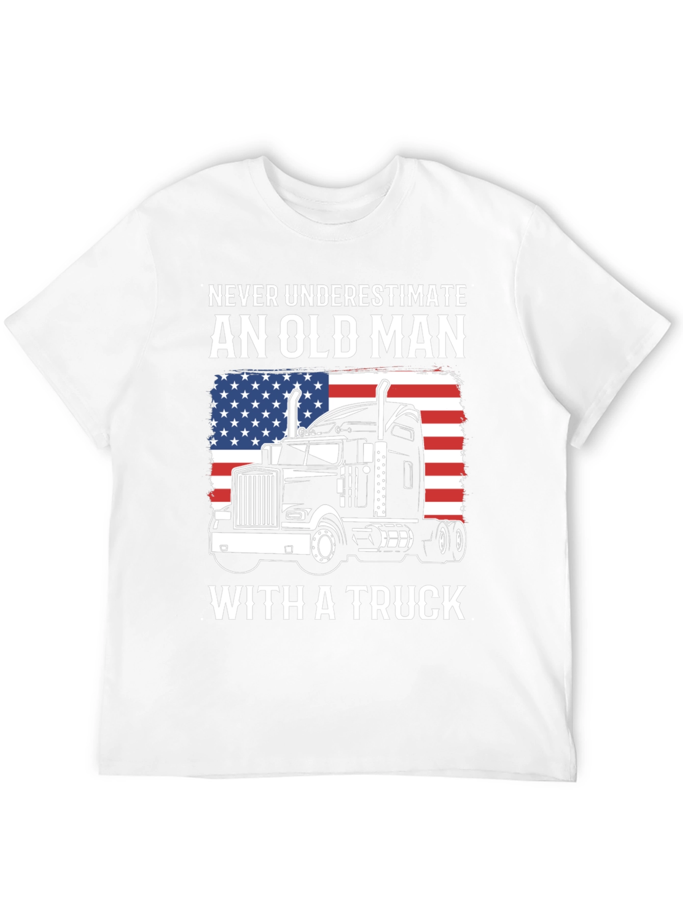 Old Man with a Truck T-Shirt