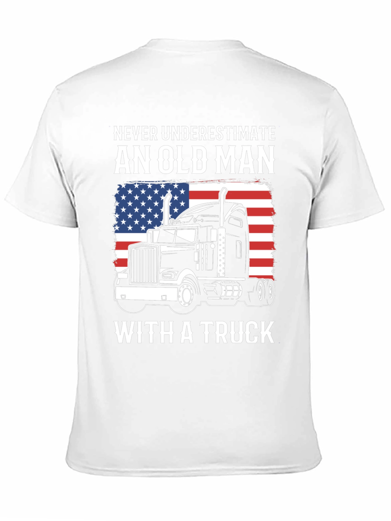Old Man with a Truck T-Shirt