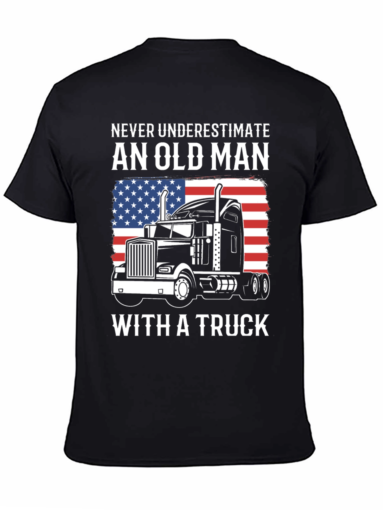 Old Man with a Truck T-Shirt