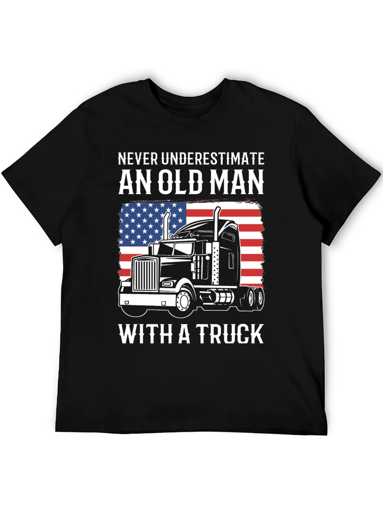 Old Man with a Truck T-Shirt