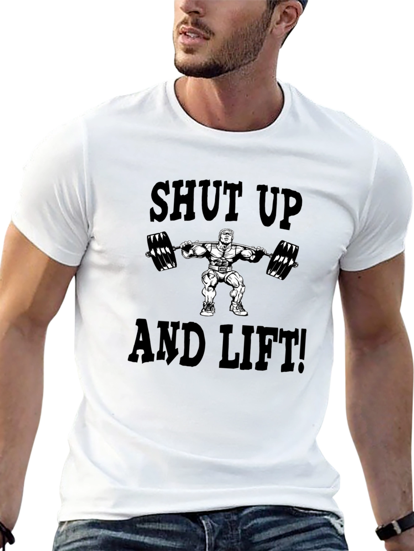 Shut Up And Lift Black Graphic Tee