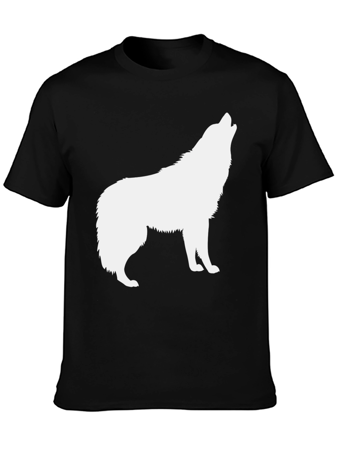Black Wolf Silhouette T-Shirt