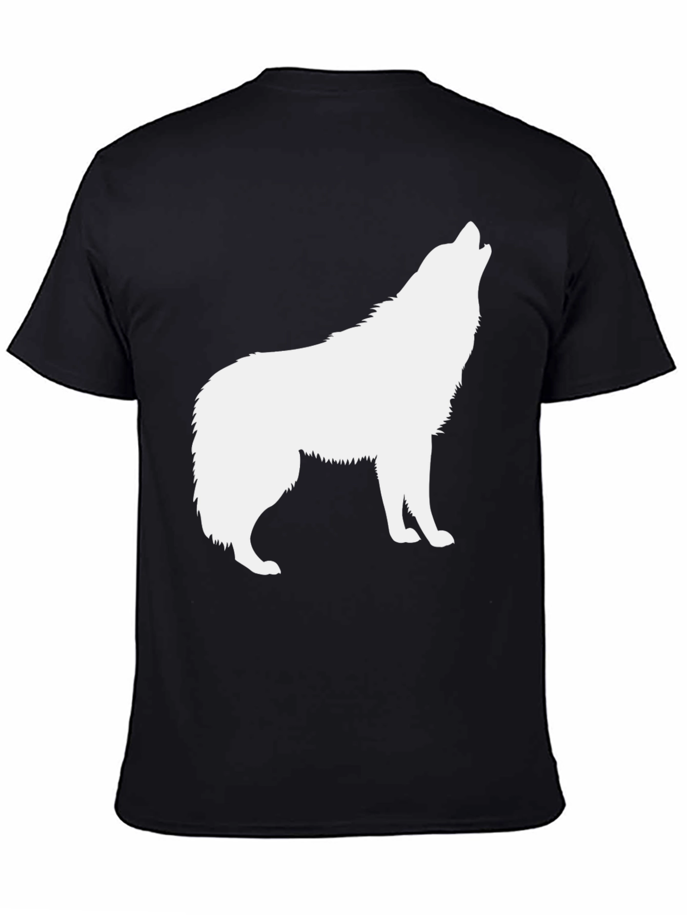 Black Wolf Silhouette T-Shirt