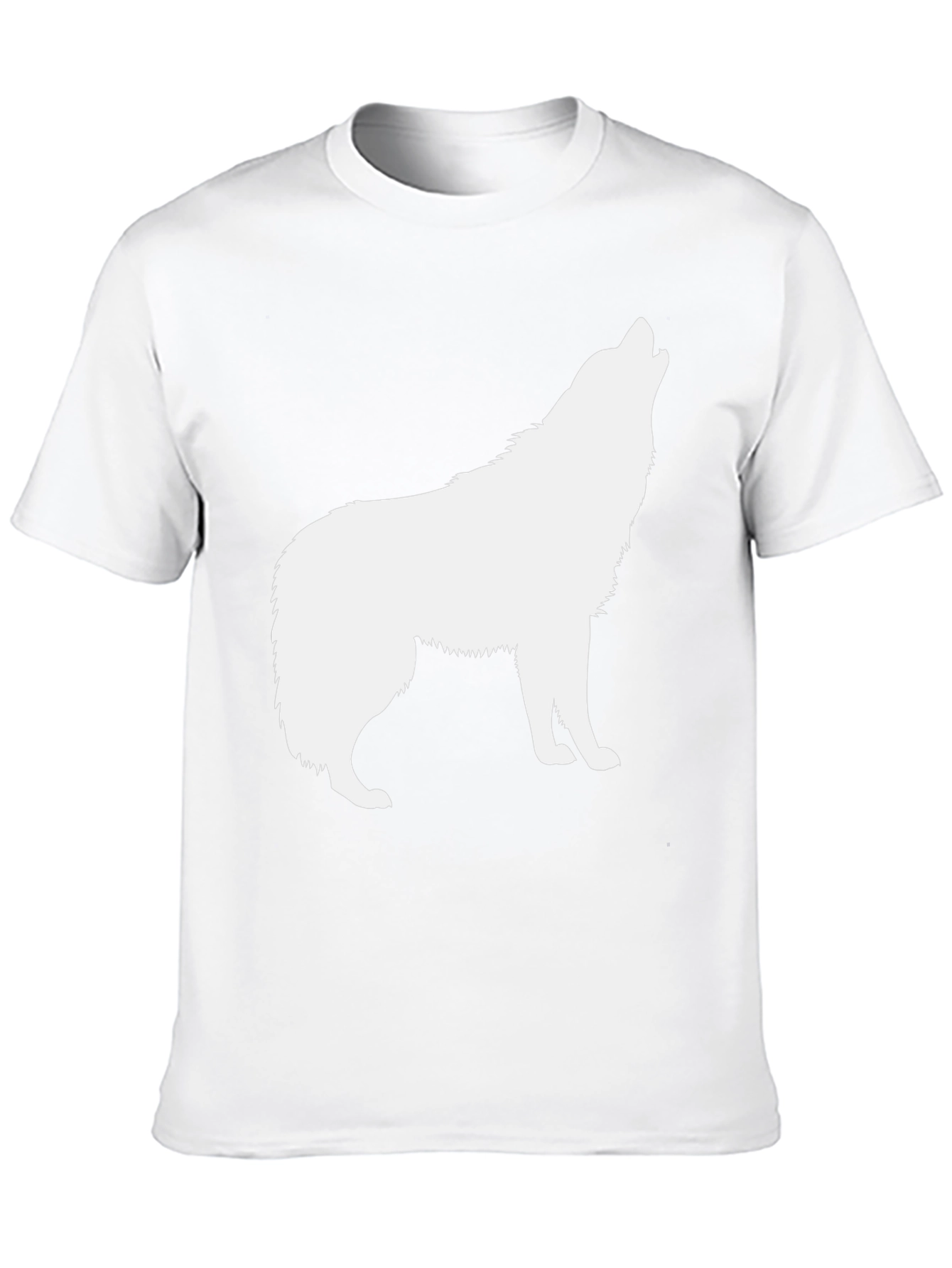 Black Wolf Silhouette T-Shirt