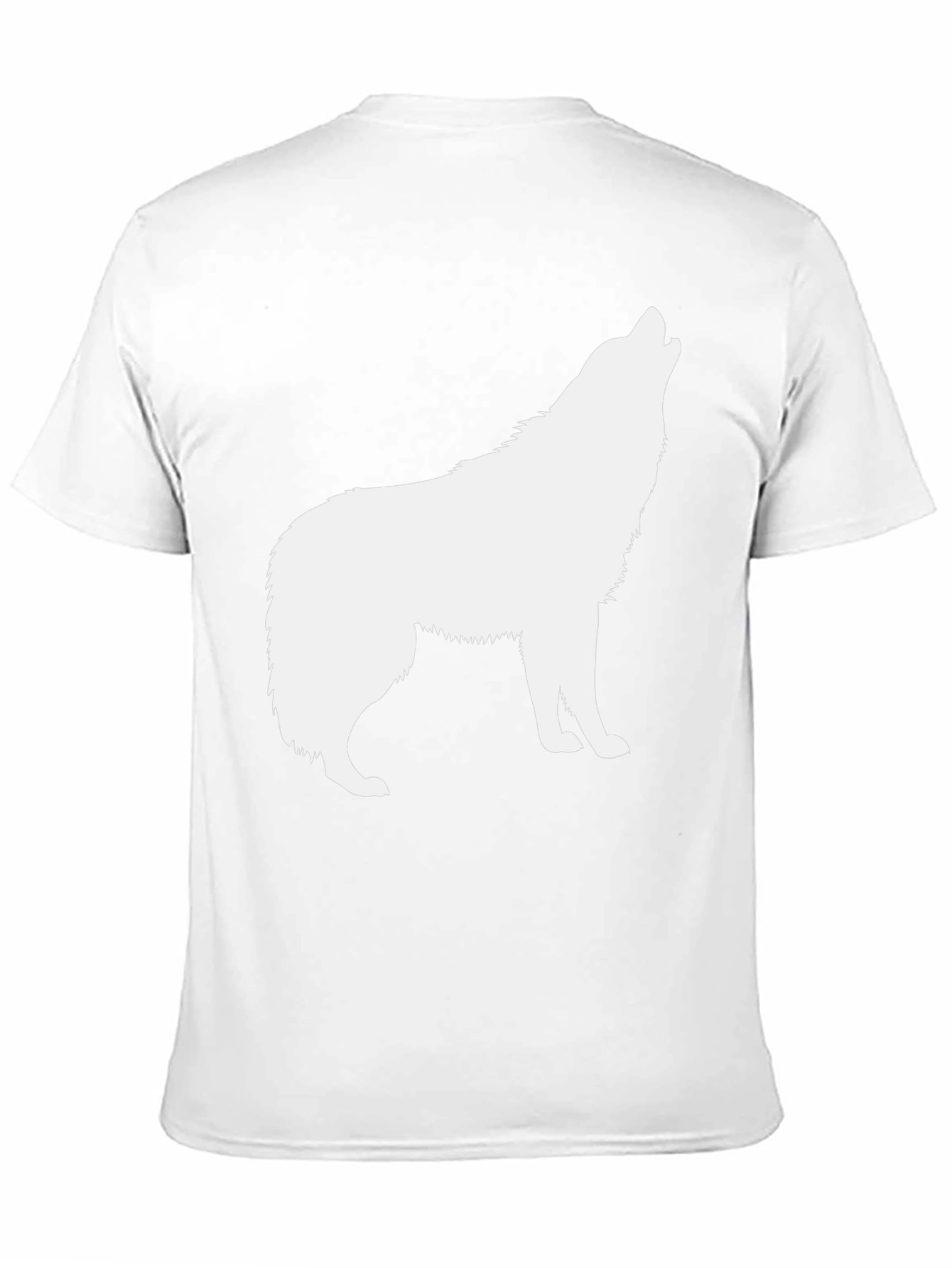 Black Wolf Silhouette T-Shirt