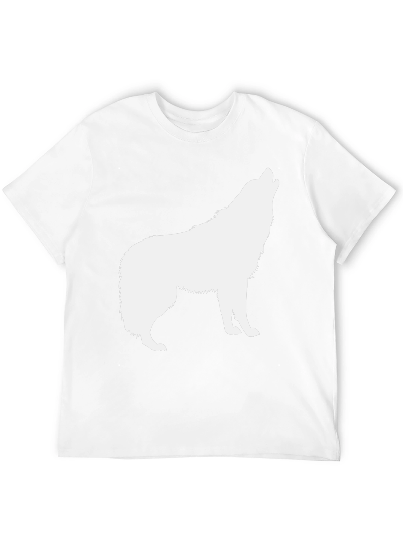 Black Wolf Silhouette T-Shirt