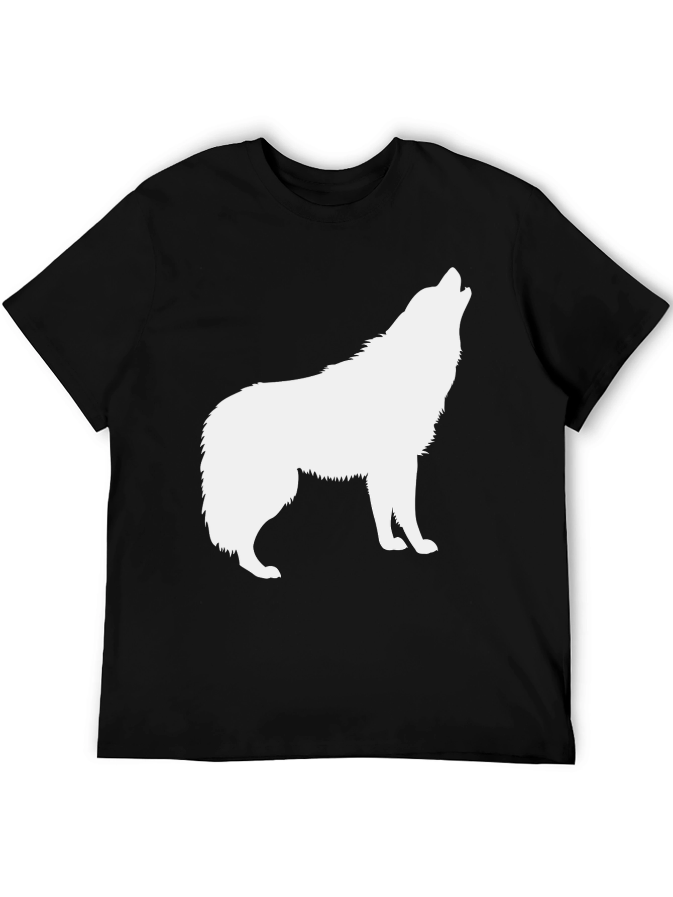 Black Wolf Silhouette T-Shirt