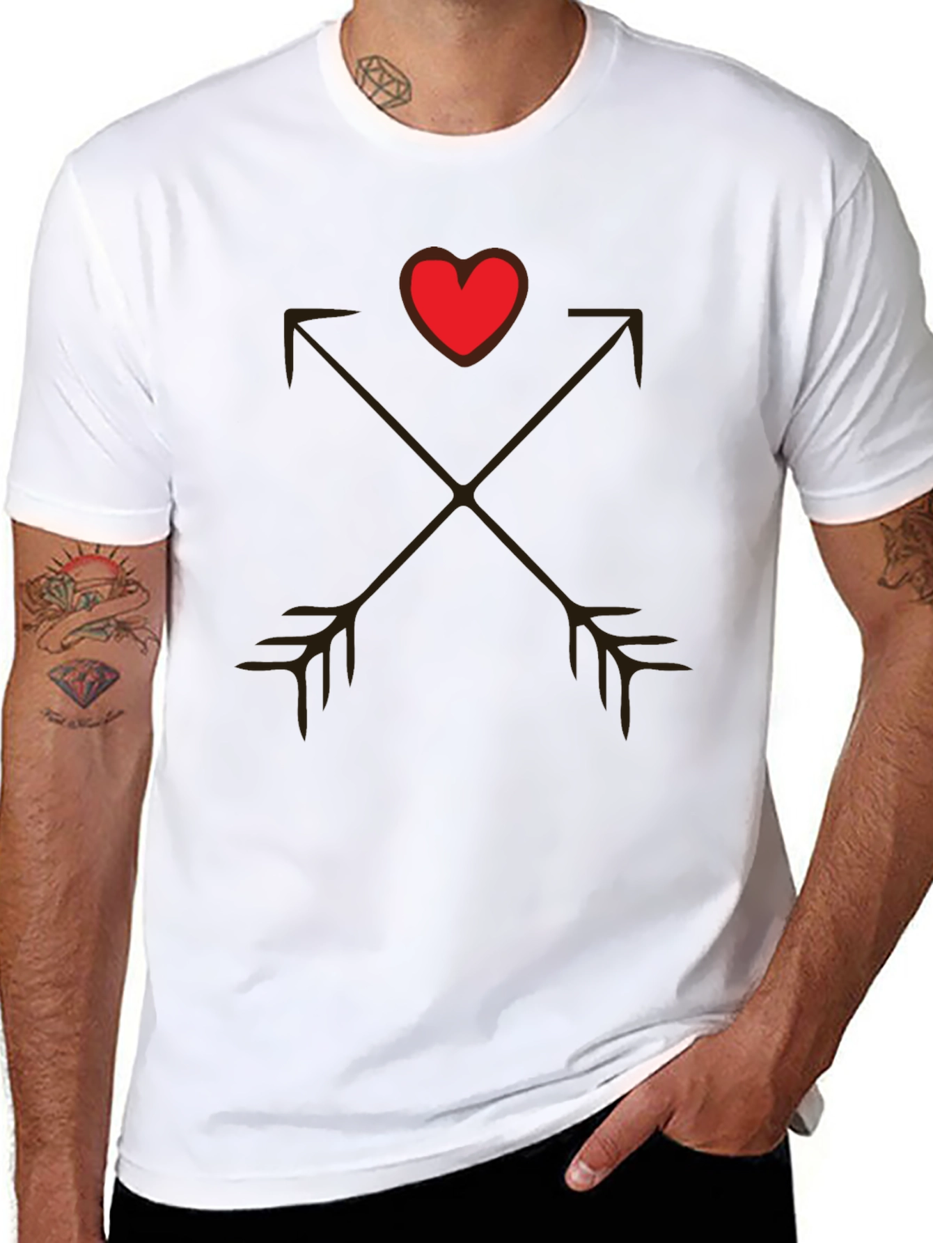 Heart Arrow Graphic Tee