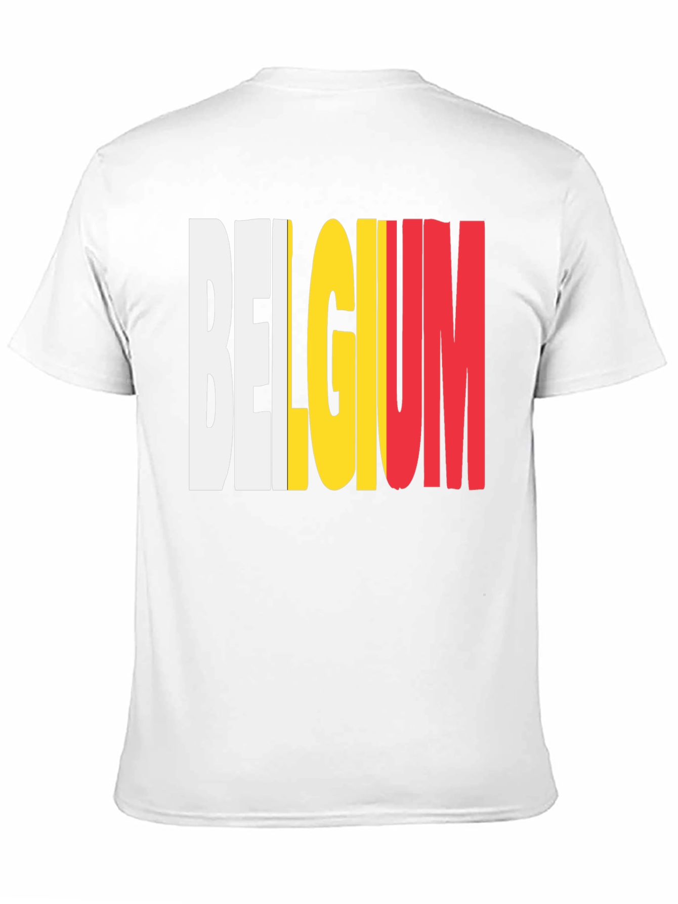 Belgium Flag T-Shirt - Black Graphic Tee