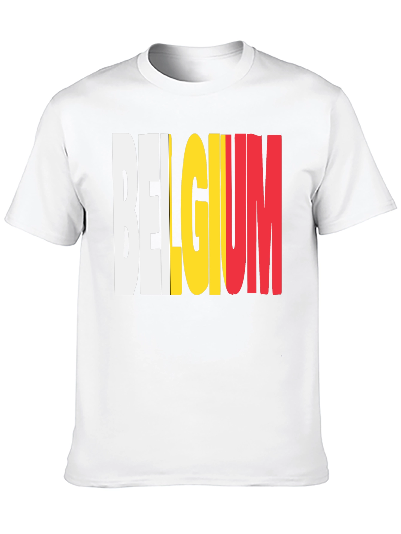 Belgium Flag T-Shirt - Black Graphic Tee